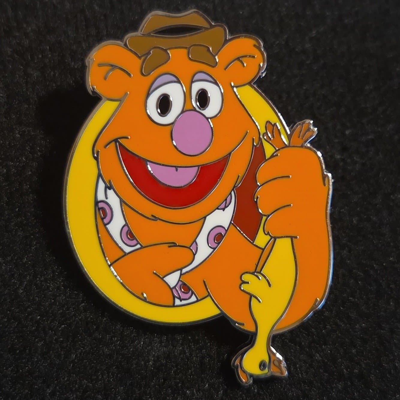 Fozzie Bear with Rubber Chicken - The Muppets Mystery Pin Set 2023
