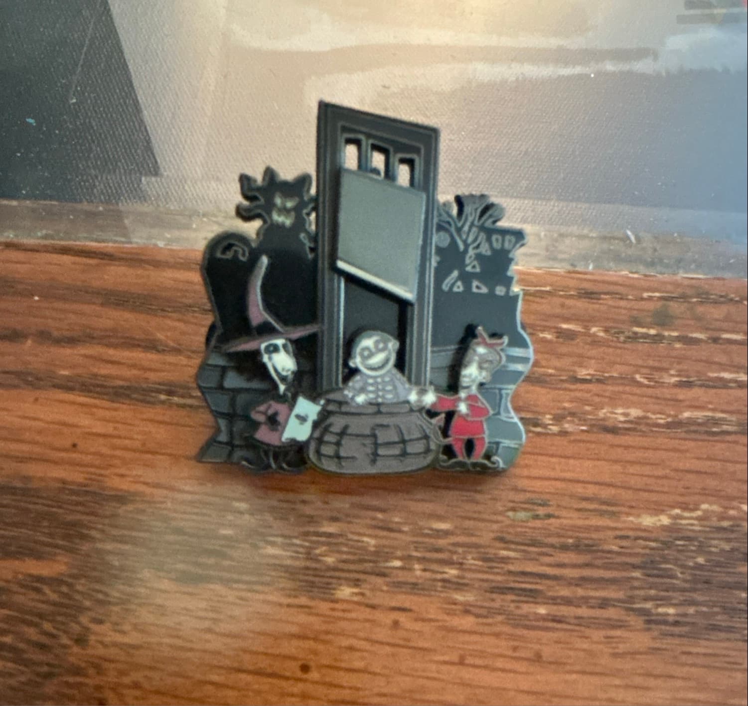 Haunted Mansion Holiday 2022 Gingerbread House - Lock, Shock, & Barrel Guillotine front