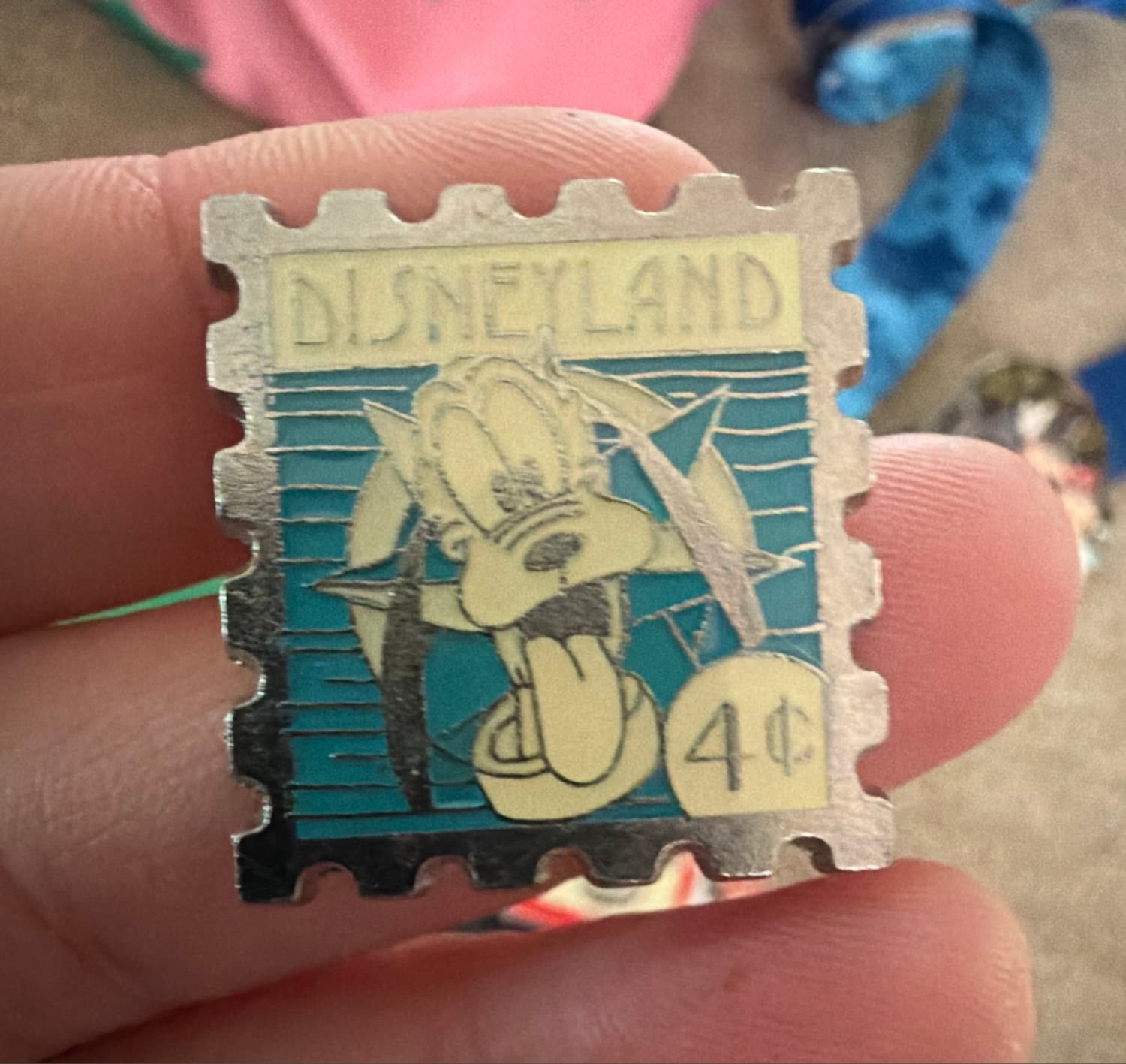 Goofy Disneyland 4 Cent Postage Stamp Pin