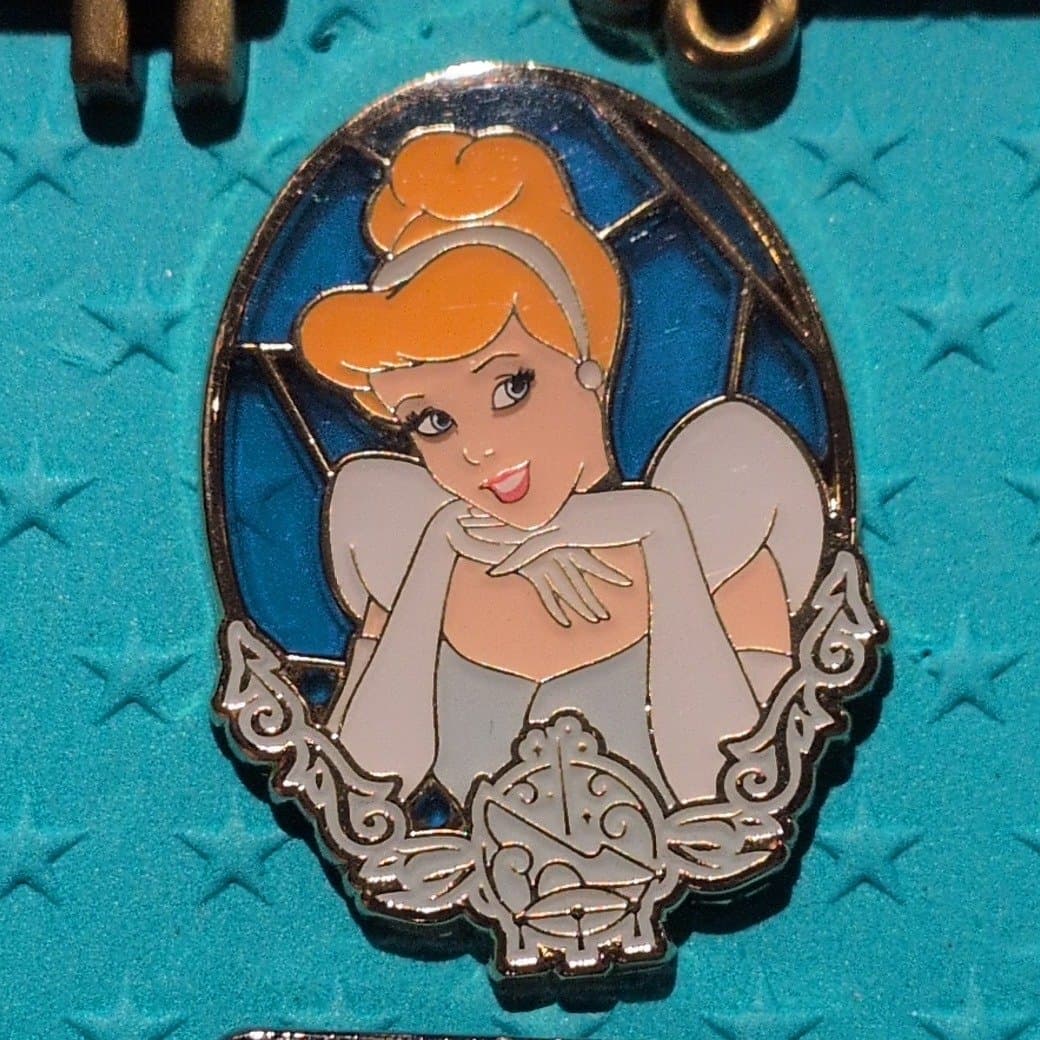 Cinderella Stained Portrait Pin