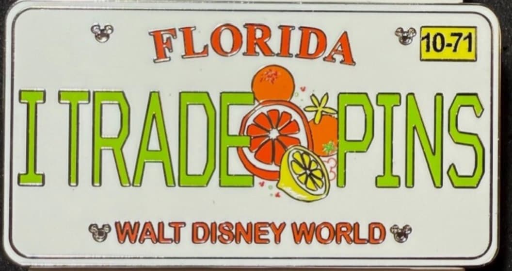 I Trade Pins Florida License Plate Pin