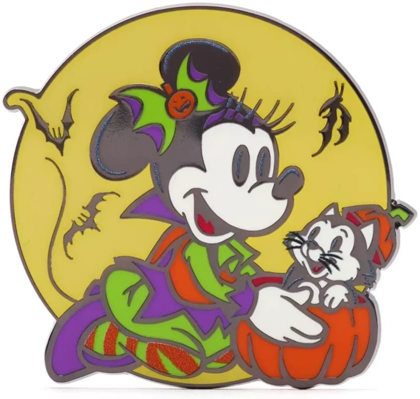 Minnie Mouse with Figaro in Pumpkin