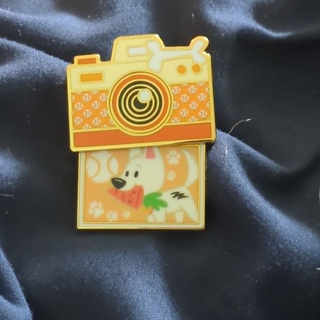Disney Cats & Dogs Camera Sliding Enamel Pin – Bolt