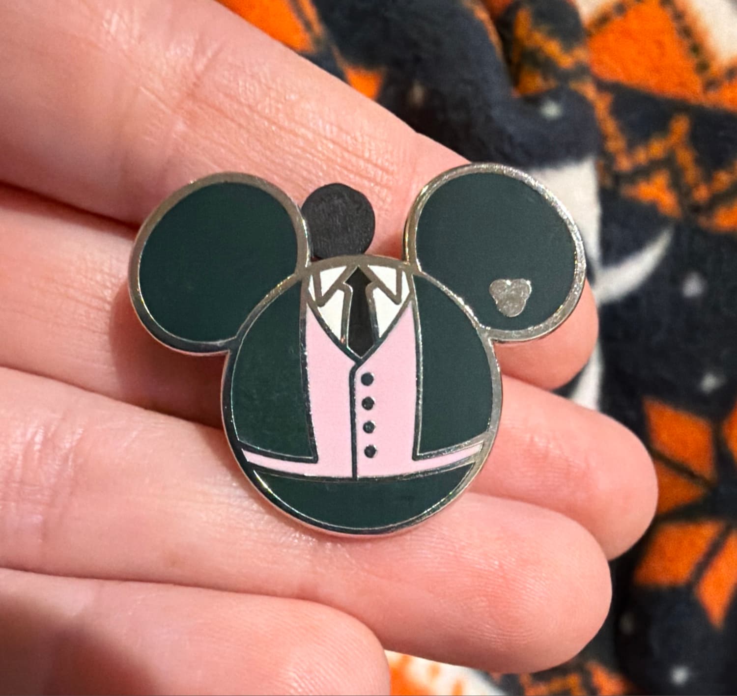 Mickey Mouse Cast Member Costume - Green Suit, Pink Vest