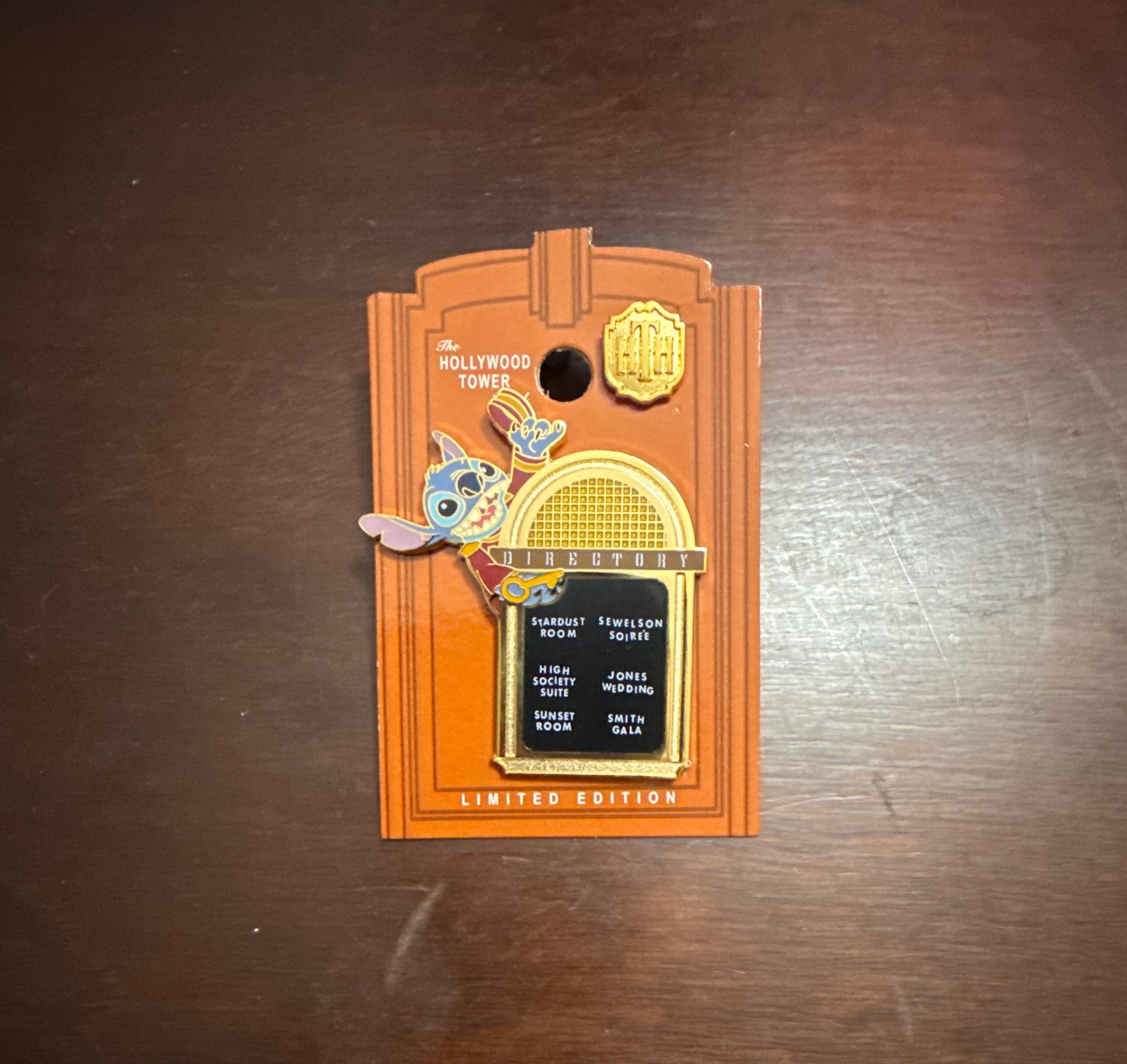 Stitch on Directory - The Twilight Zone Tower of Terror Event Pin front