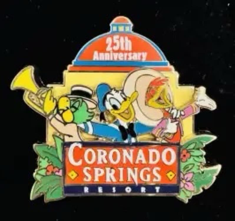 The Three Caballeros - Disney's Coronado Springs Resort 25th Anniversary Limited Edition Pin