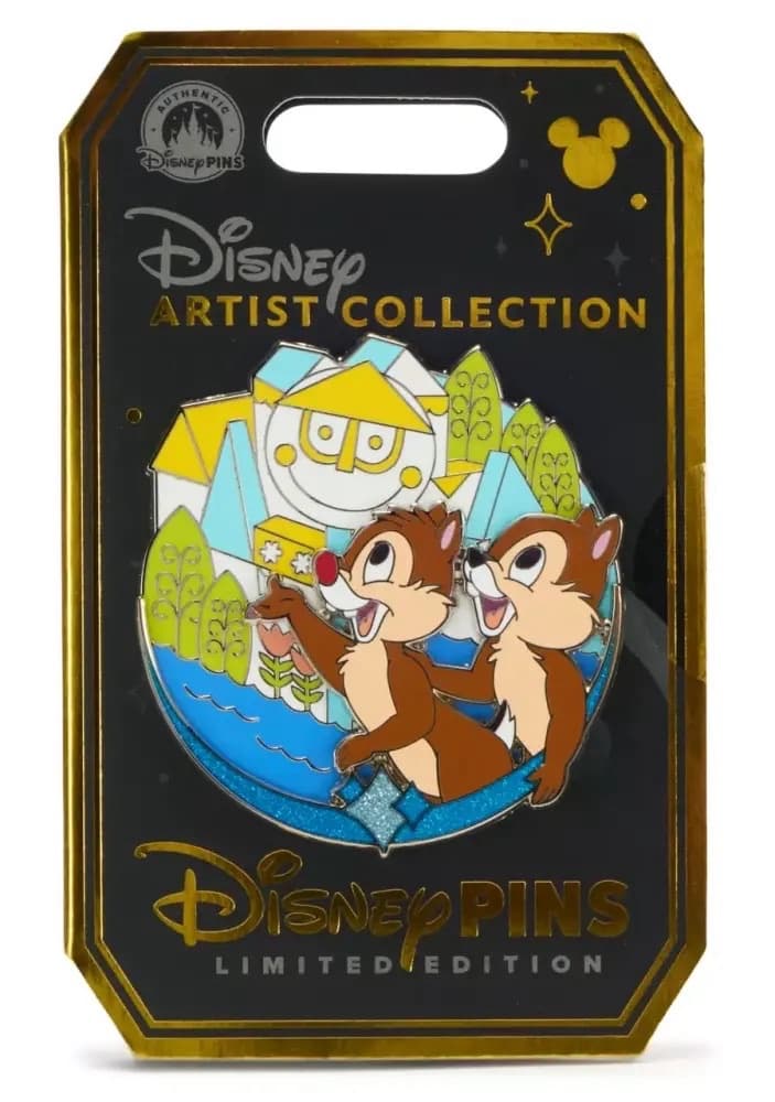 Chip 'n Dale at ''it's a small world'' Pin - Disney Artist Collection by Jes Willis and Pati Pereira front