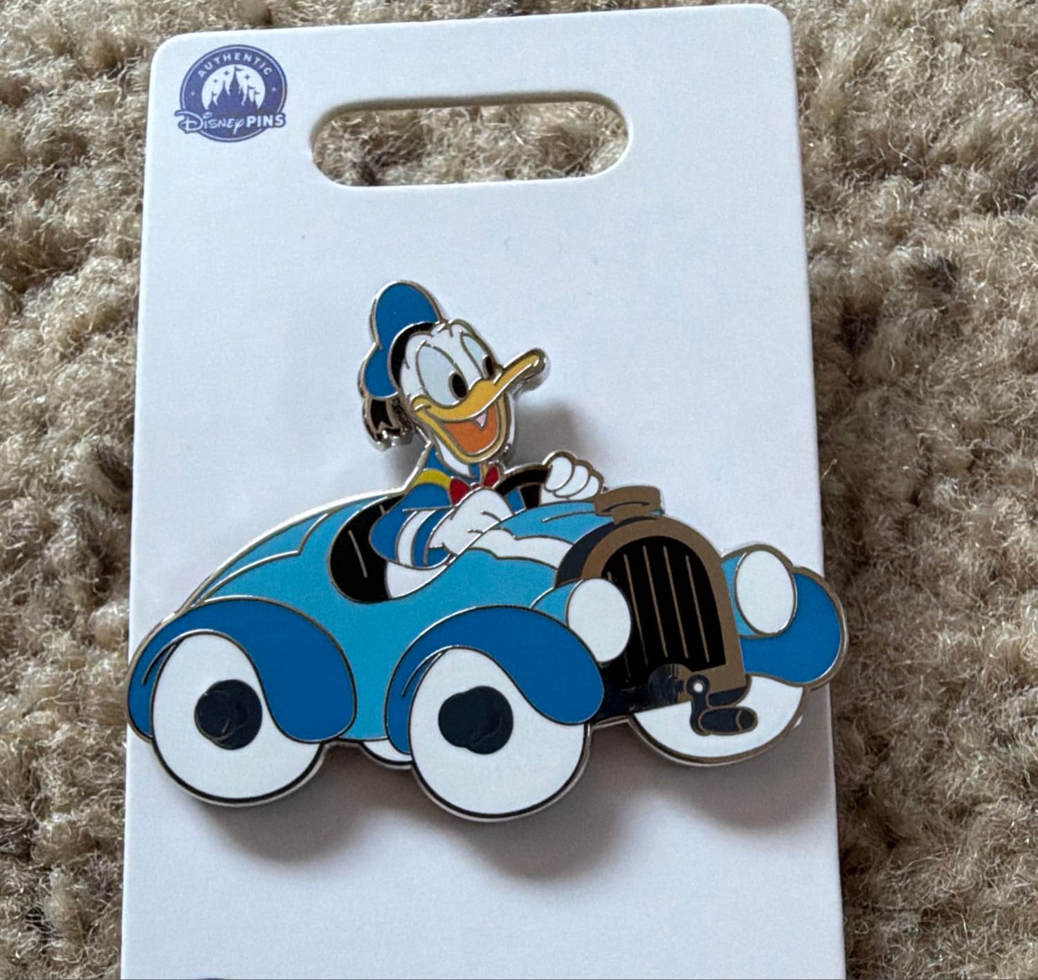 Donald Duck in a Car