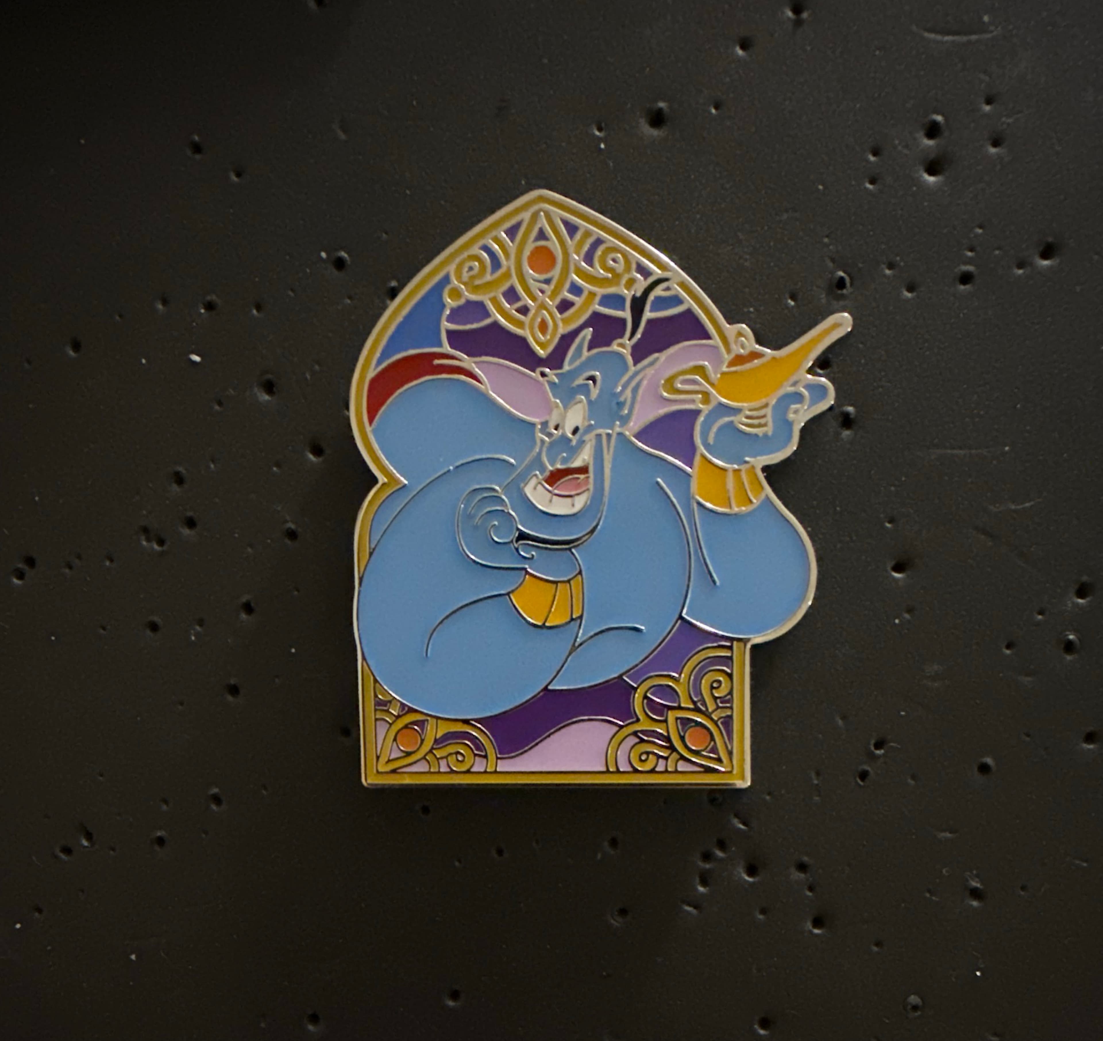 Genie Holding Lamp - Arched Window