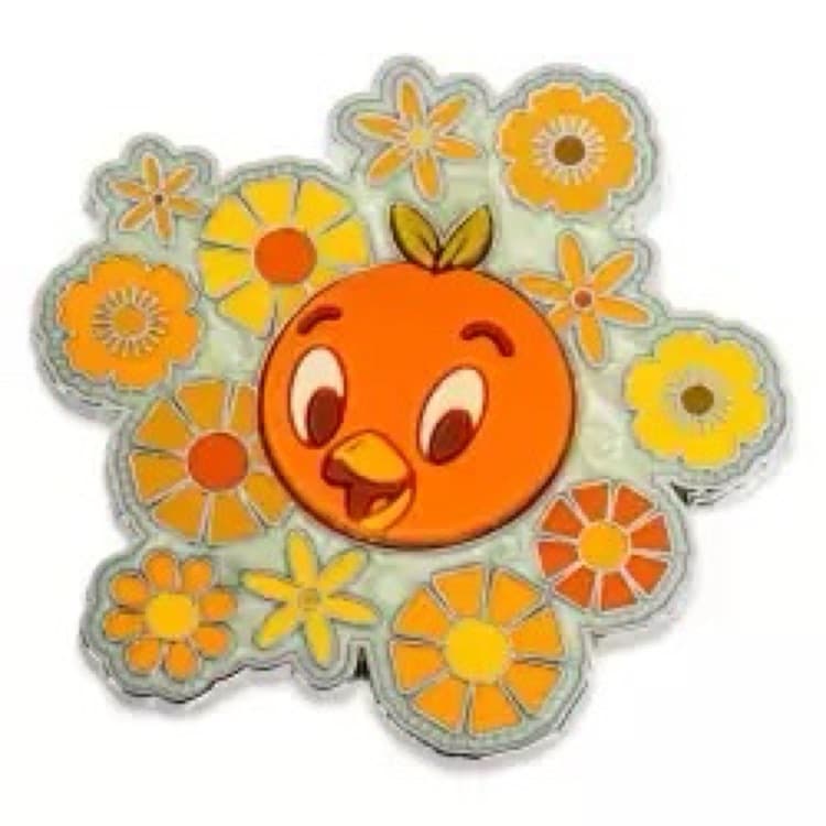 Orange Bird Flower Cluster Pin - EPCOT International Flower & Garden Festival 2023
