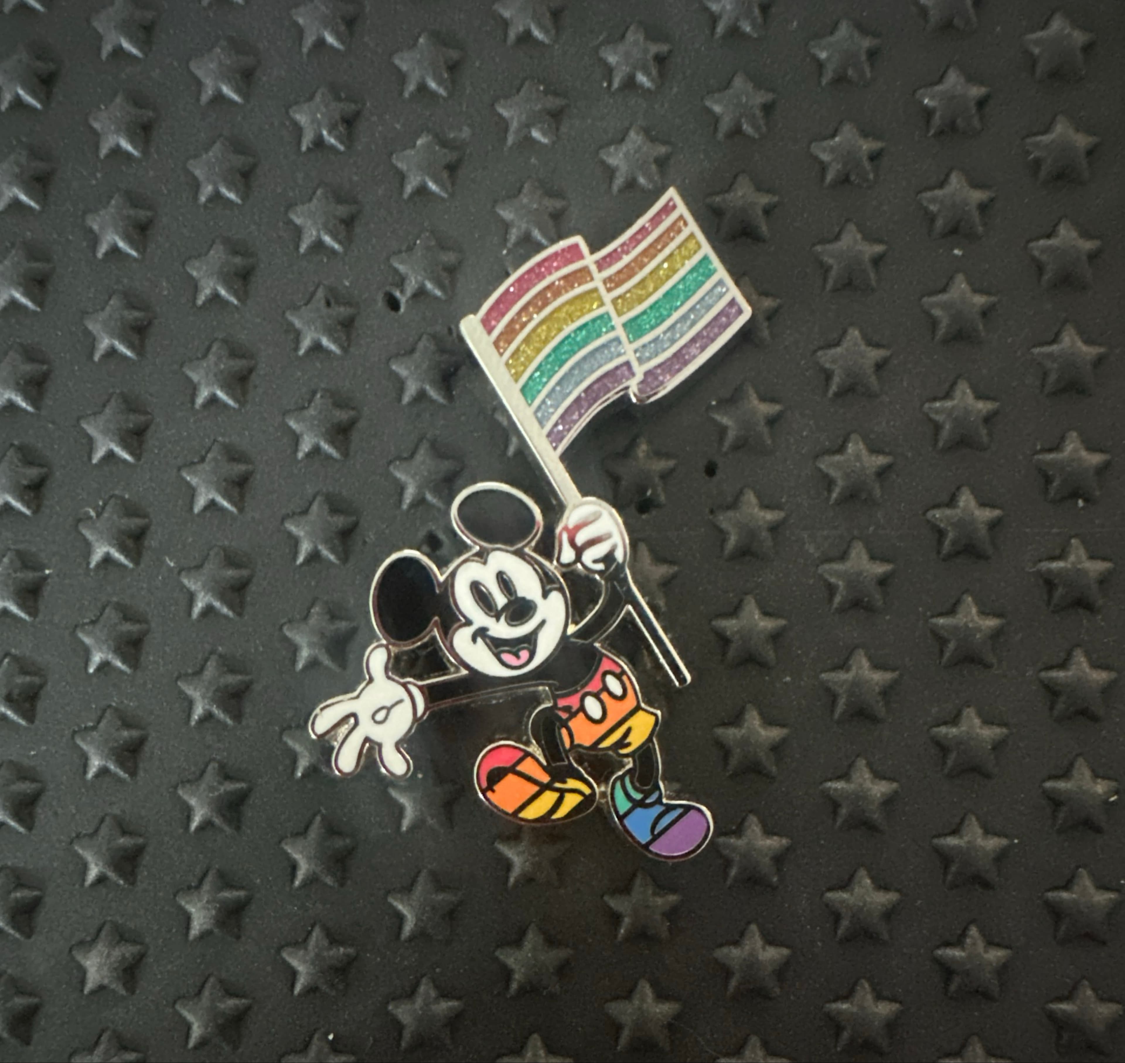 Rainbow Mickey Mouse with Flag Pride