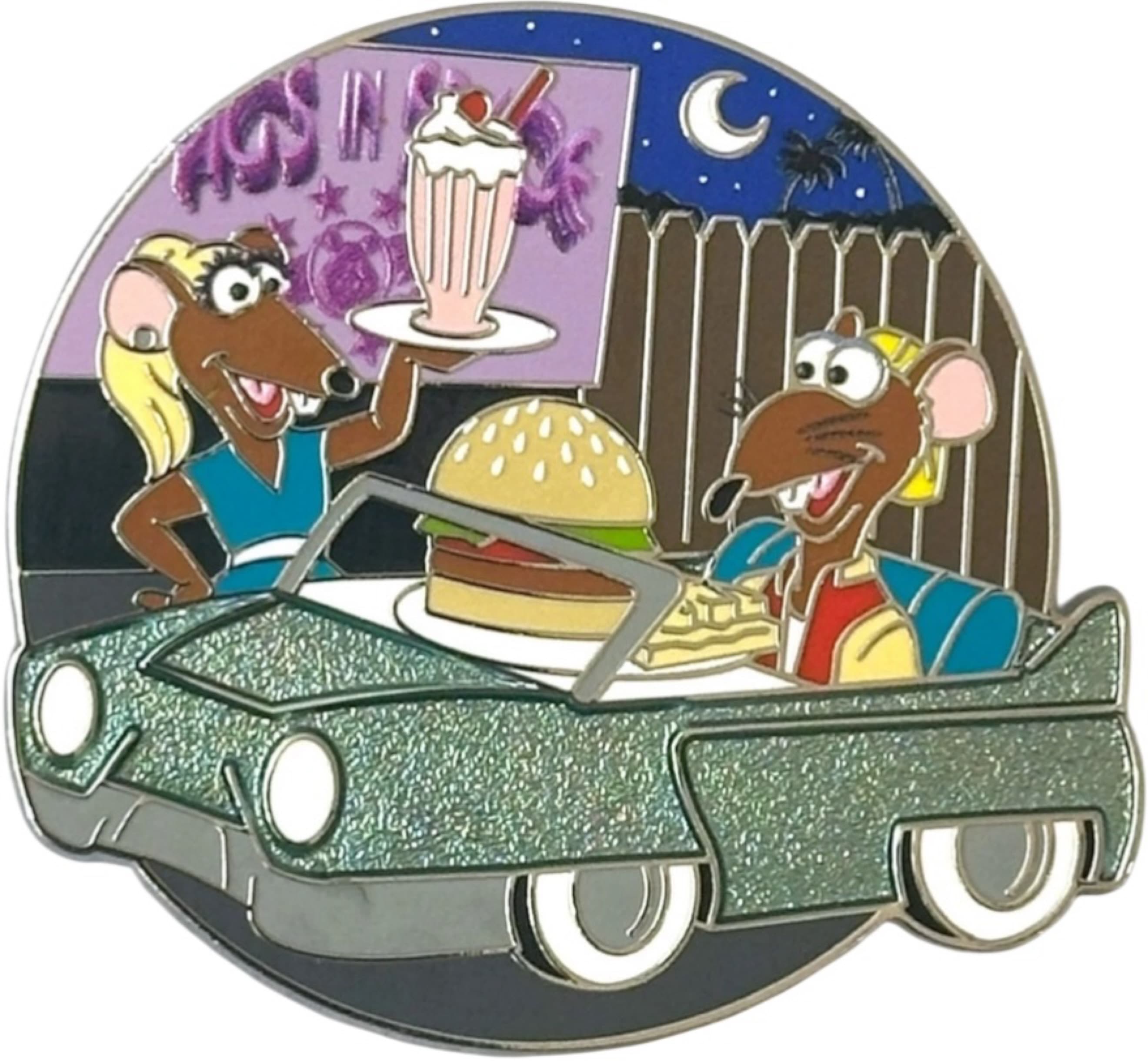 The Muppets Yolanda and Rizzo at Sci-Fi Dine-In Theater