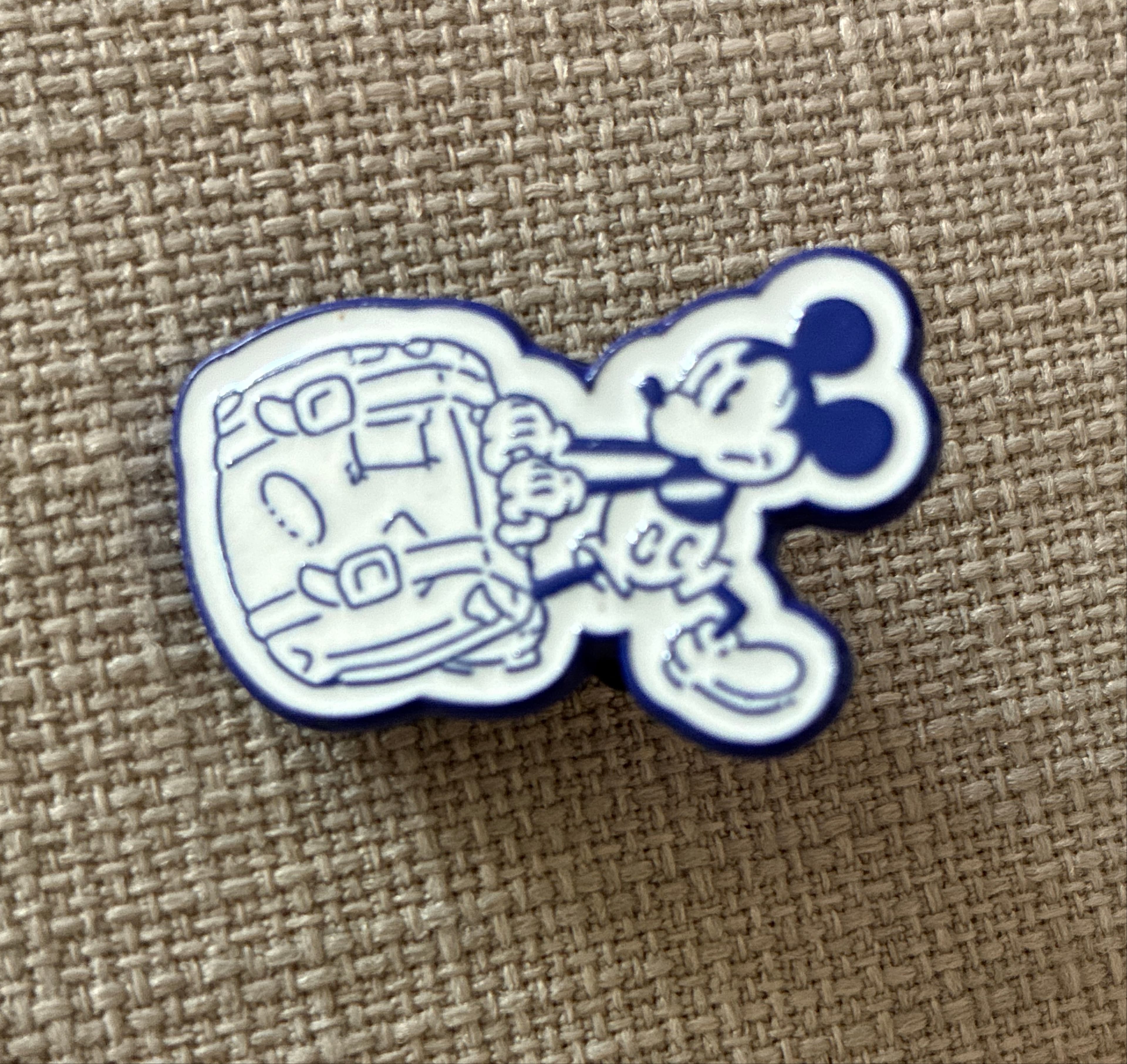 Mickey Pulling Luggage