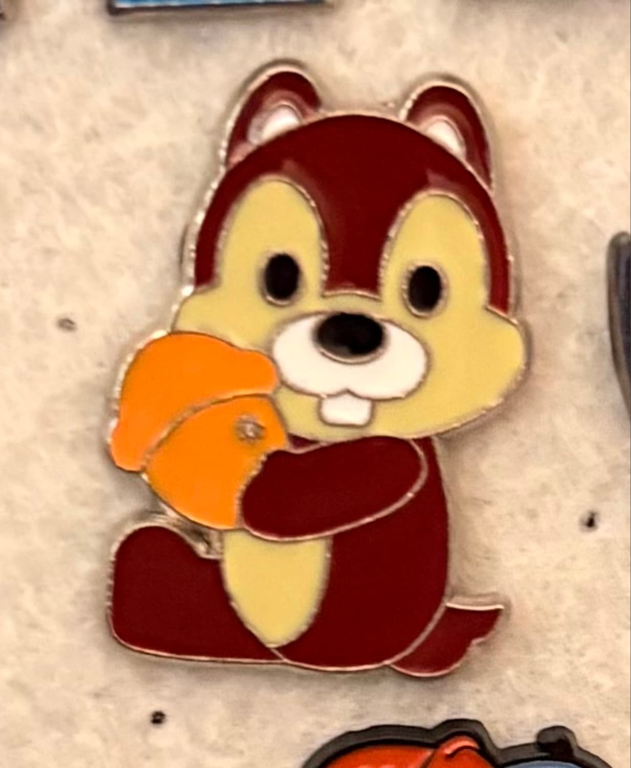 Chip with Acorn - Cutie Characters - Mini Pin front