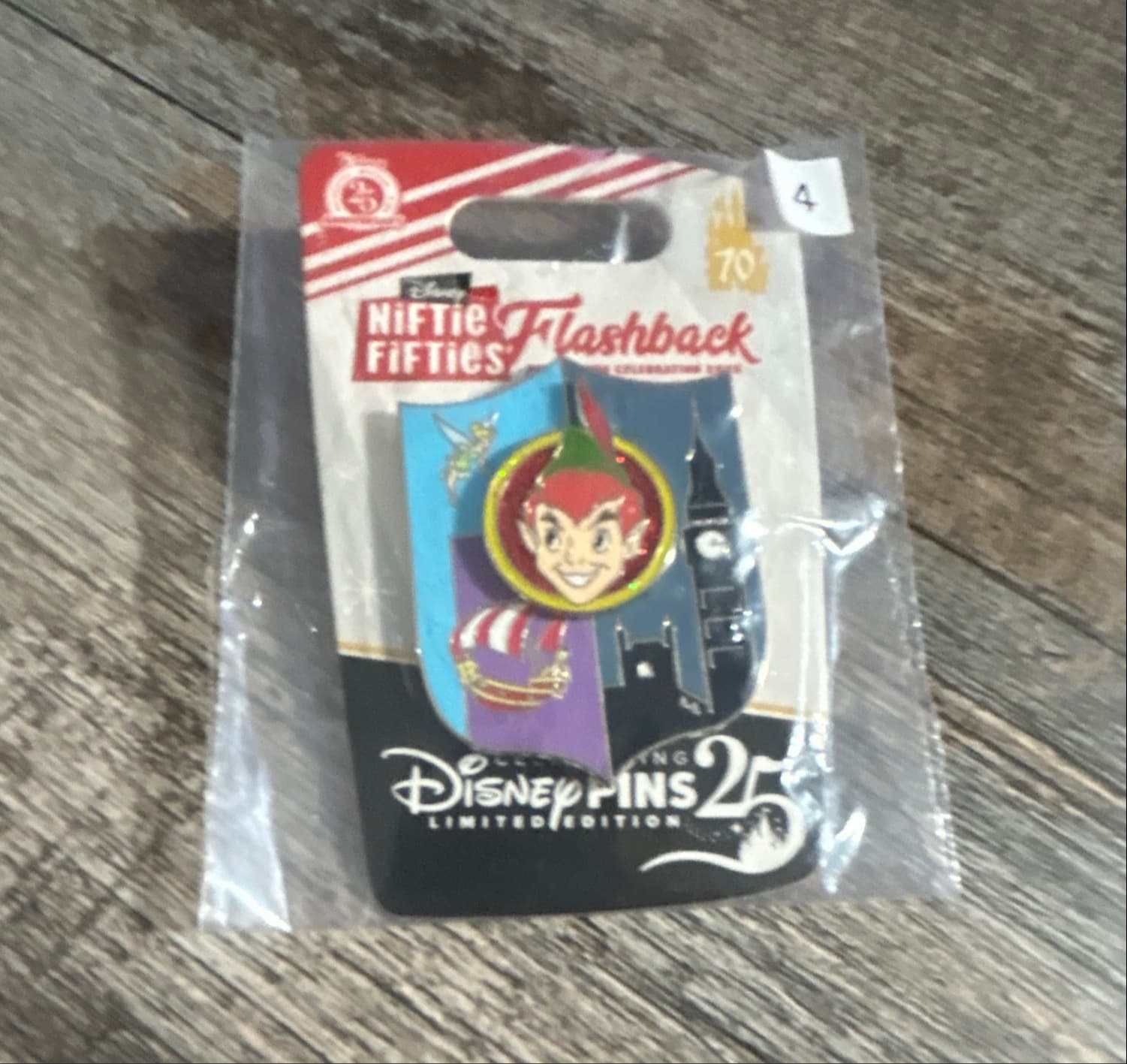Peter Pan (Fantasyland) - Niftie Fifties Flashback Pin Trading Celebration 2025: Disneyland Banners front