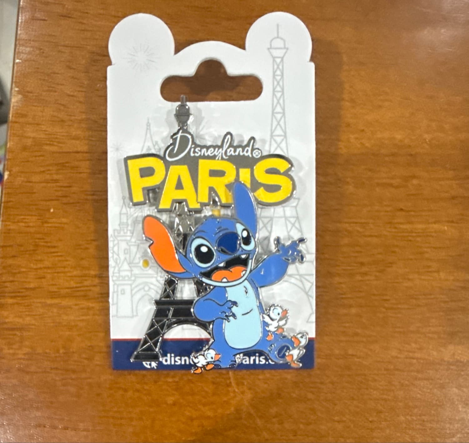 Stitch with Ducklings and Eiffel Tower - Disneyland Paris front