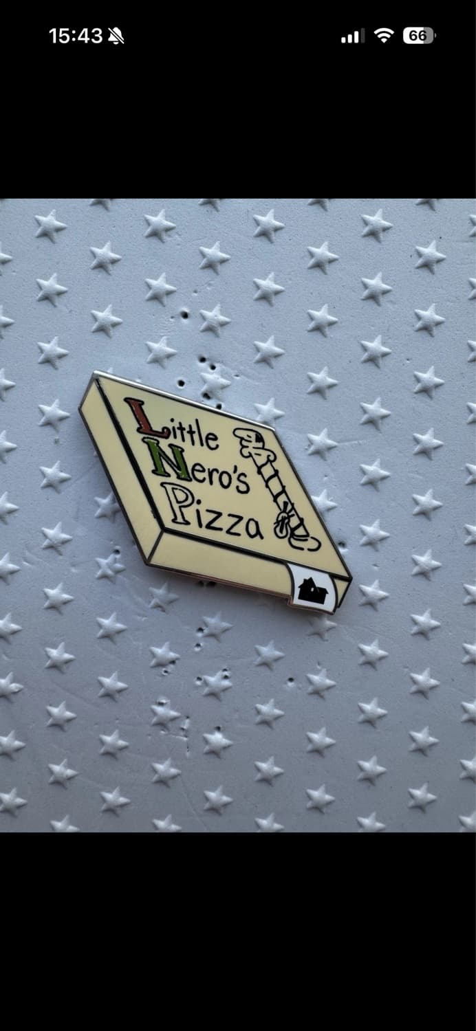 Home Alone Little Nero's Pizza Mystery Pin front