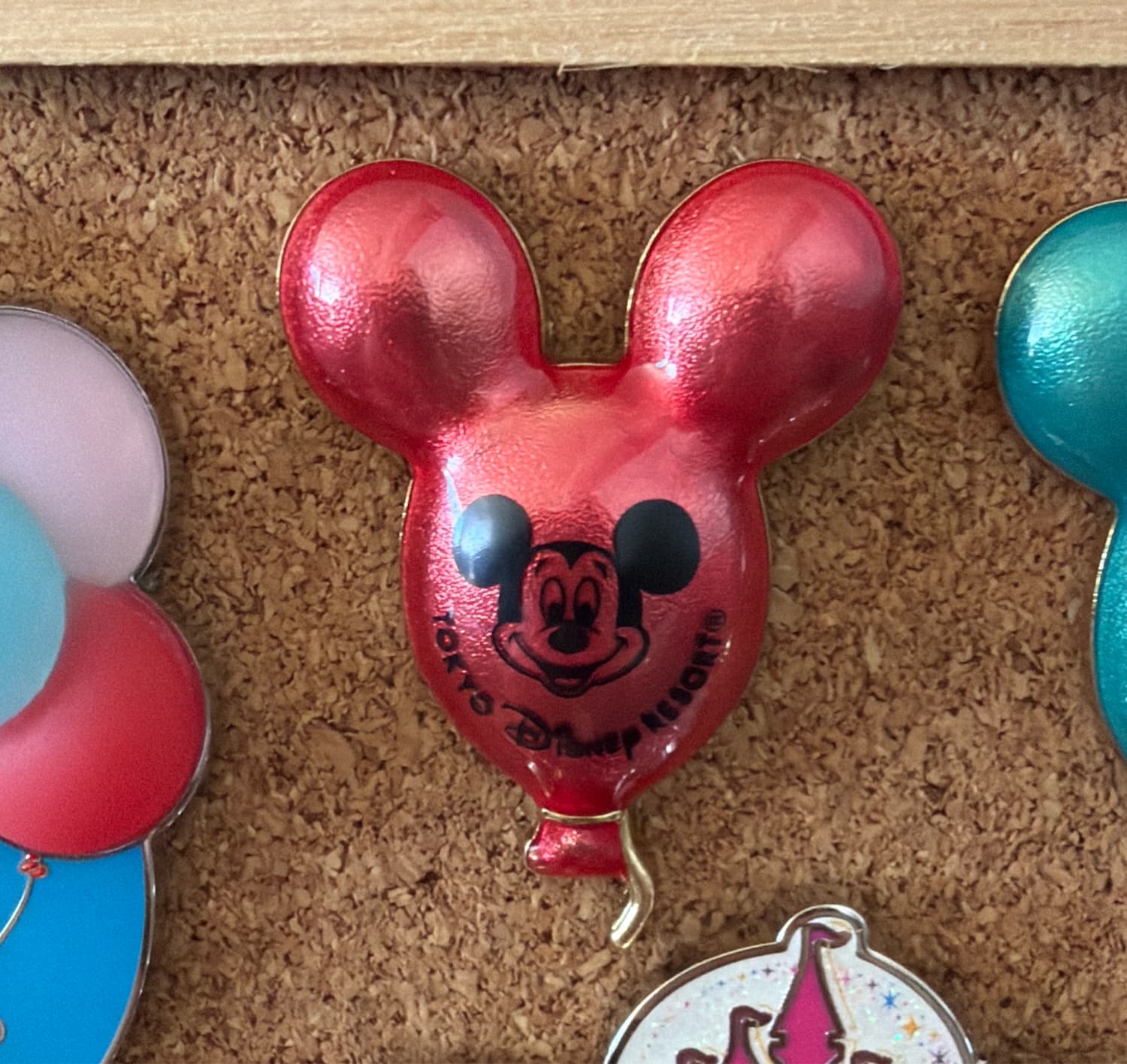 Tokyo Disney Resort Red Mickey Balloon Pin front