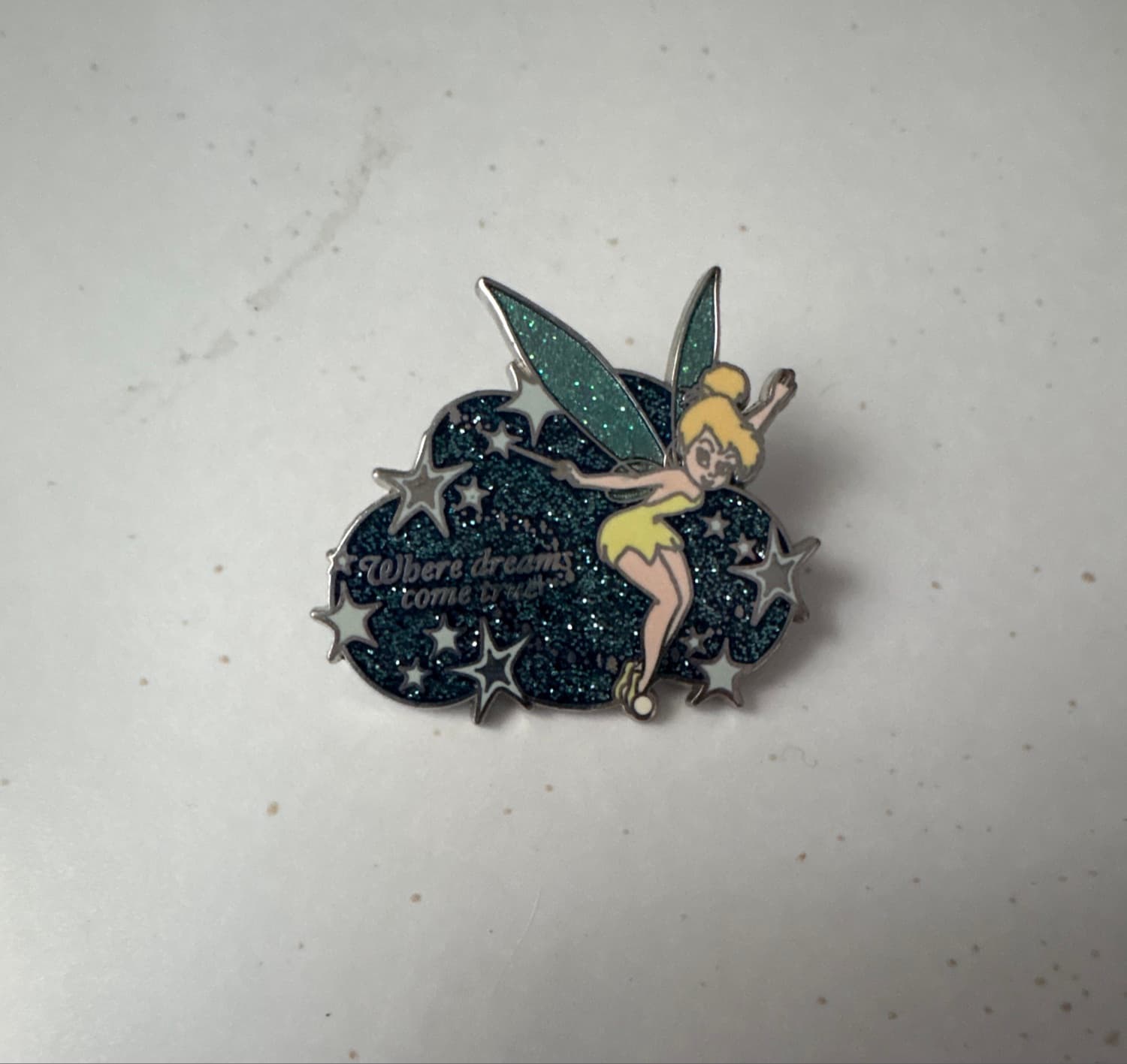 Tinker Bell - Blue Cloud with Light Blue Stars