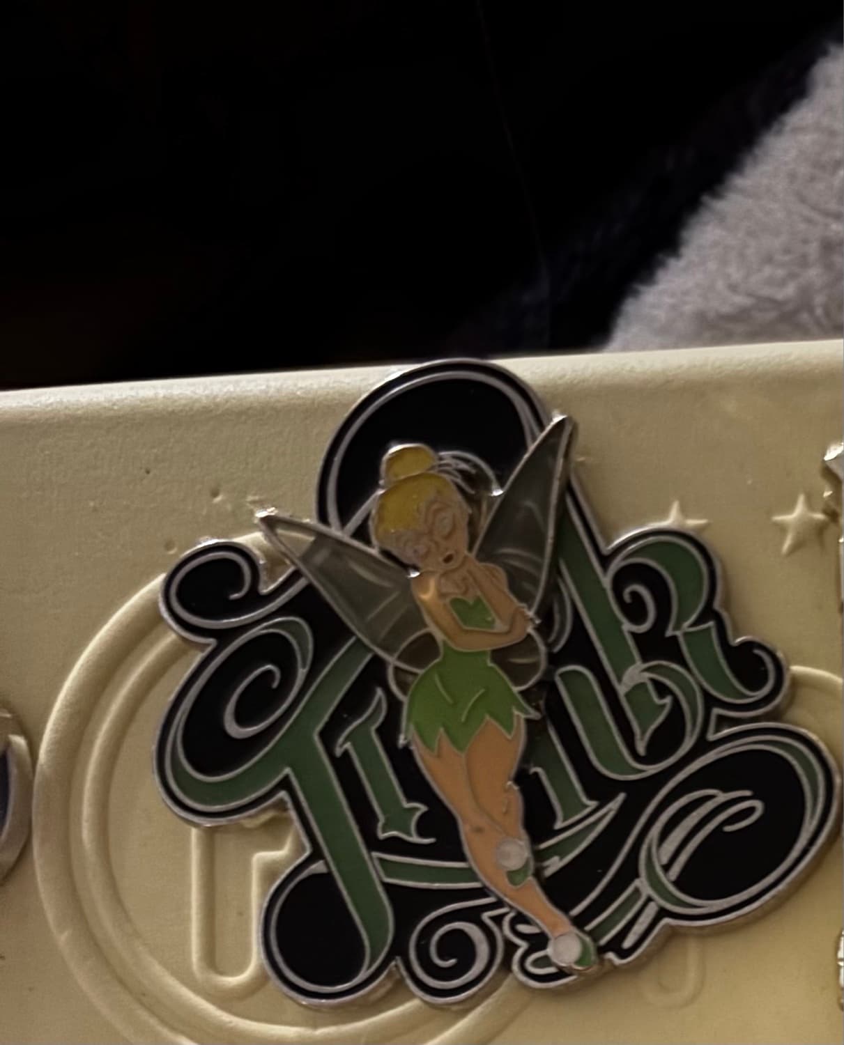 Disney Tinker Bell Arms Crossed with Name Pin