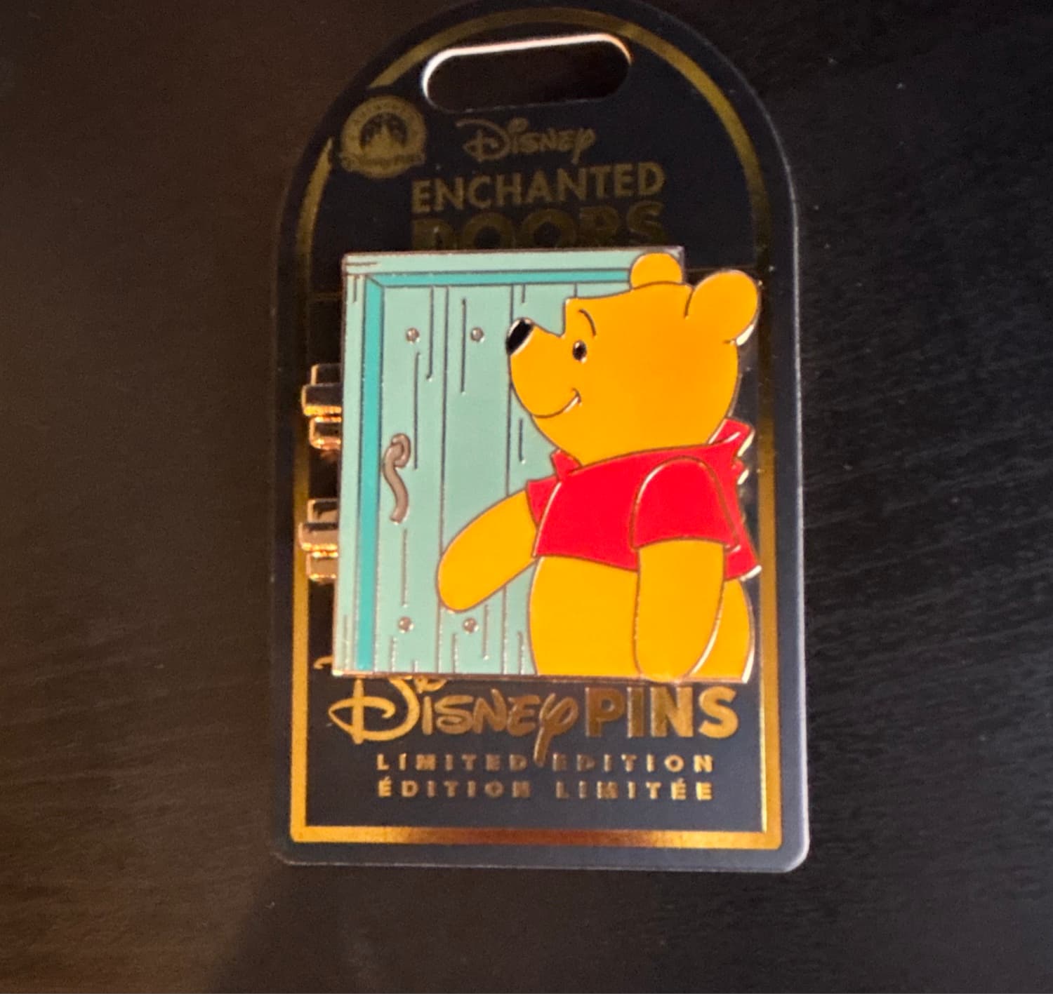 Winnie the Pooh and Piglet Hinged Pin - Disney Enchanted Doors front