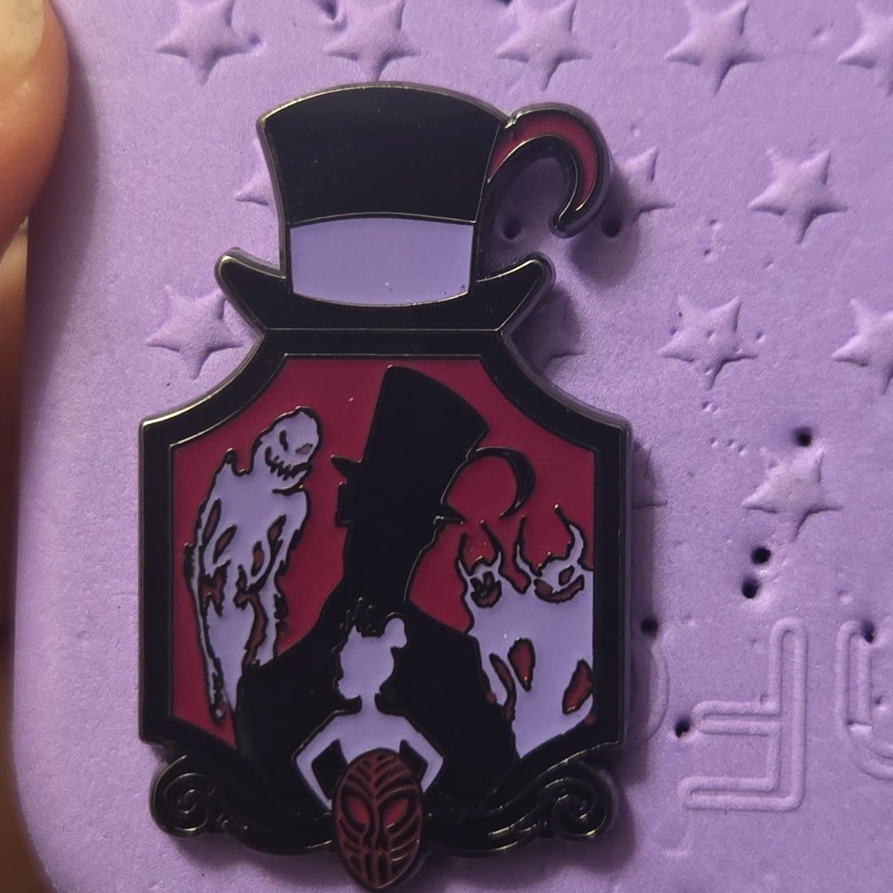 Loungefly Disney The Princess and The Frog Dr. Facilier Silhouette Glitter Enamel Pin - BoxLunch Exclusive