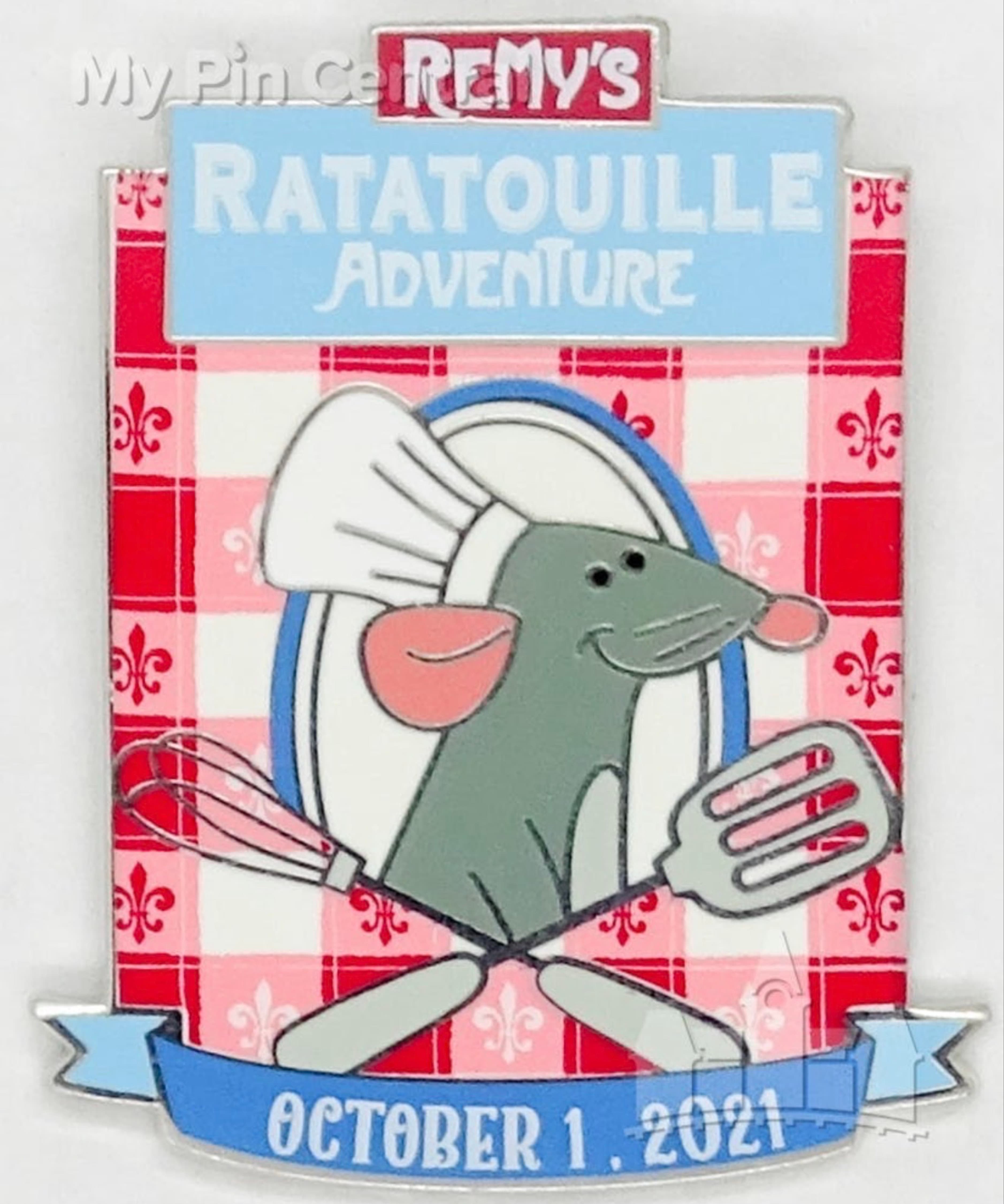 Remy's Ratatouille Adventure Grand Opening Pin front