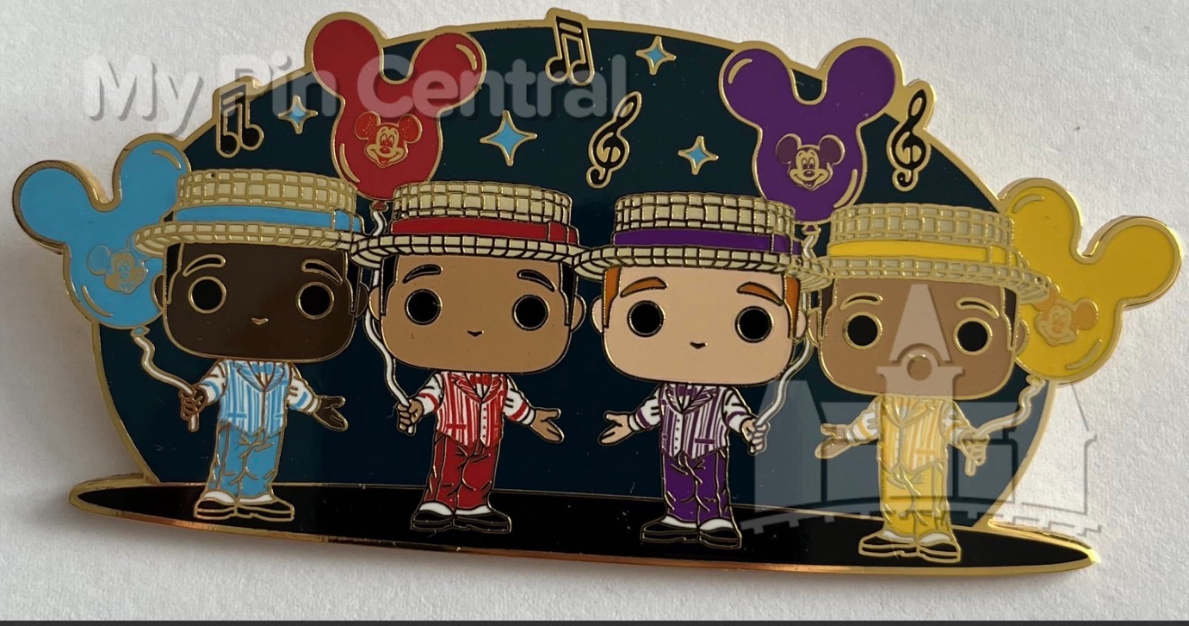 The Dapper Dans Funko Pop! Pin - Main Street U.S.A. front