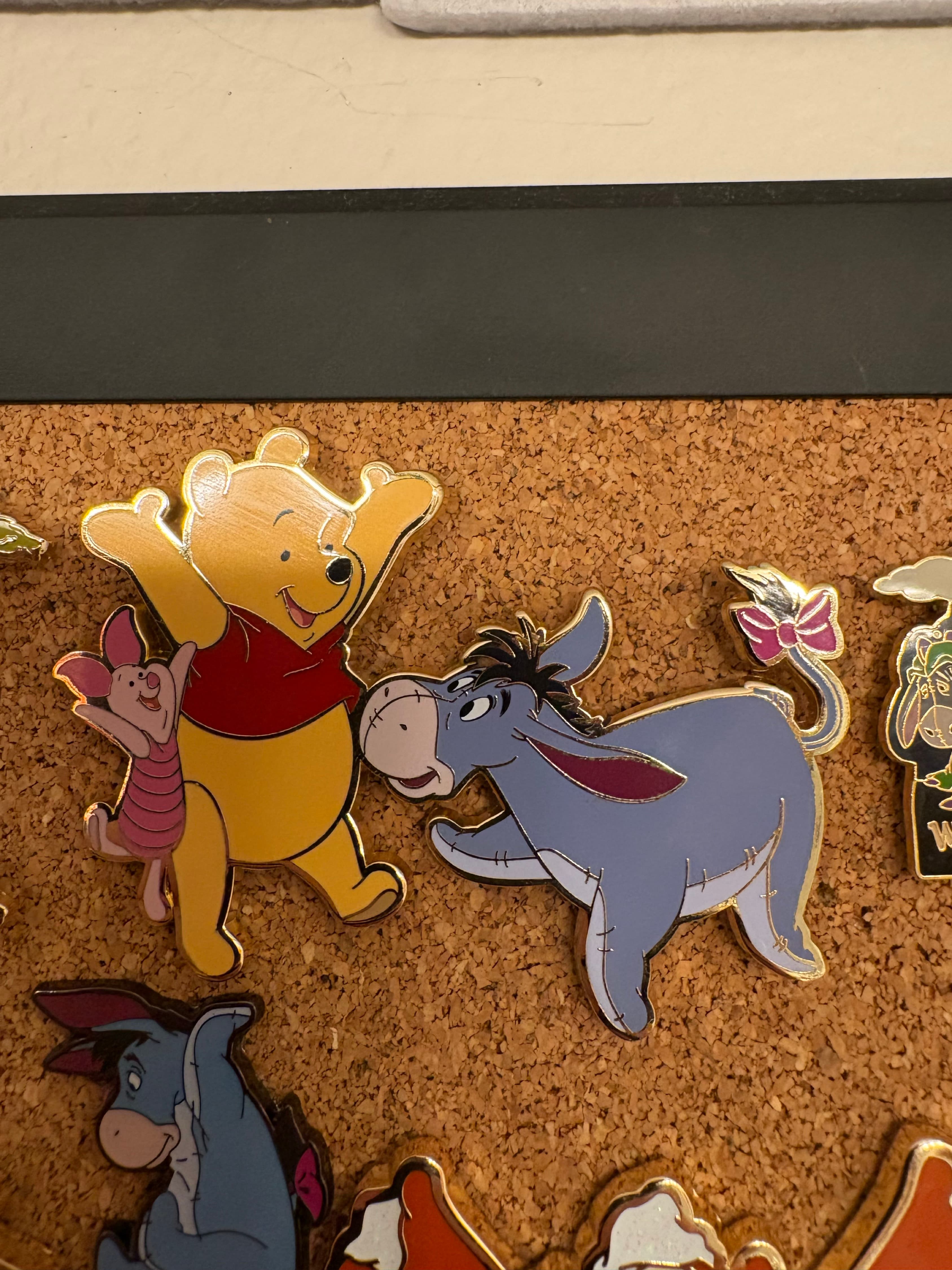 Winnie the Pooh, Piglet, and Eeyore Palm Pink a la Mode Jumbo Pin