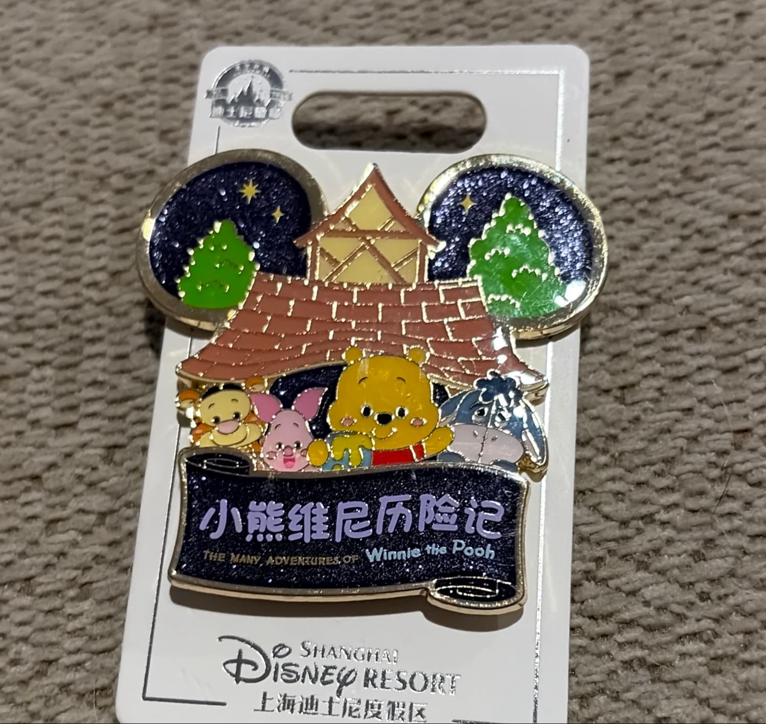 Winnie the Pooh and Friends - The Many Adventures of Winnie the Pooh Attraction Pin - Shanghai Disney Resort