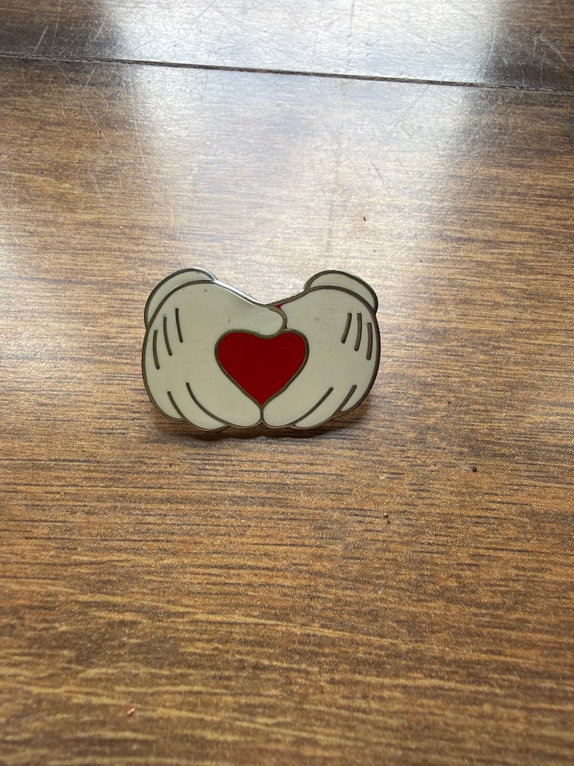Mickey Mouse Heart Hands Pin