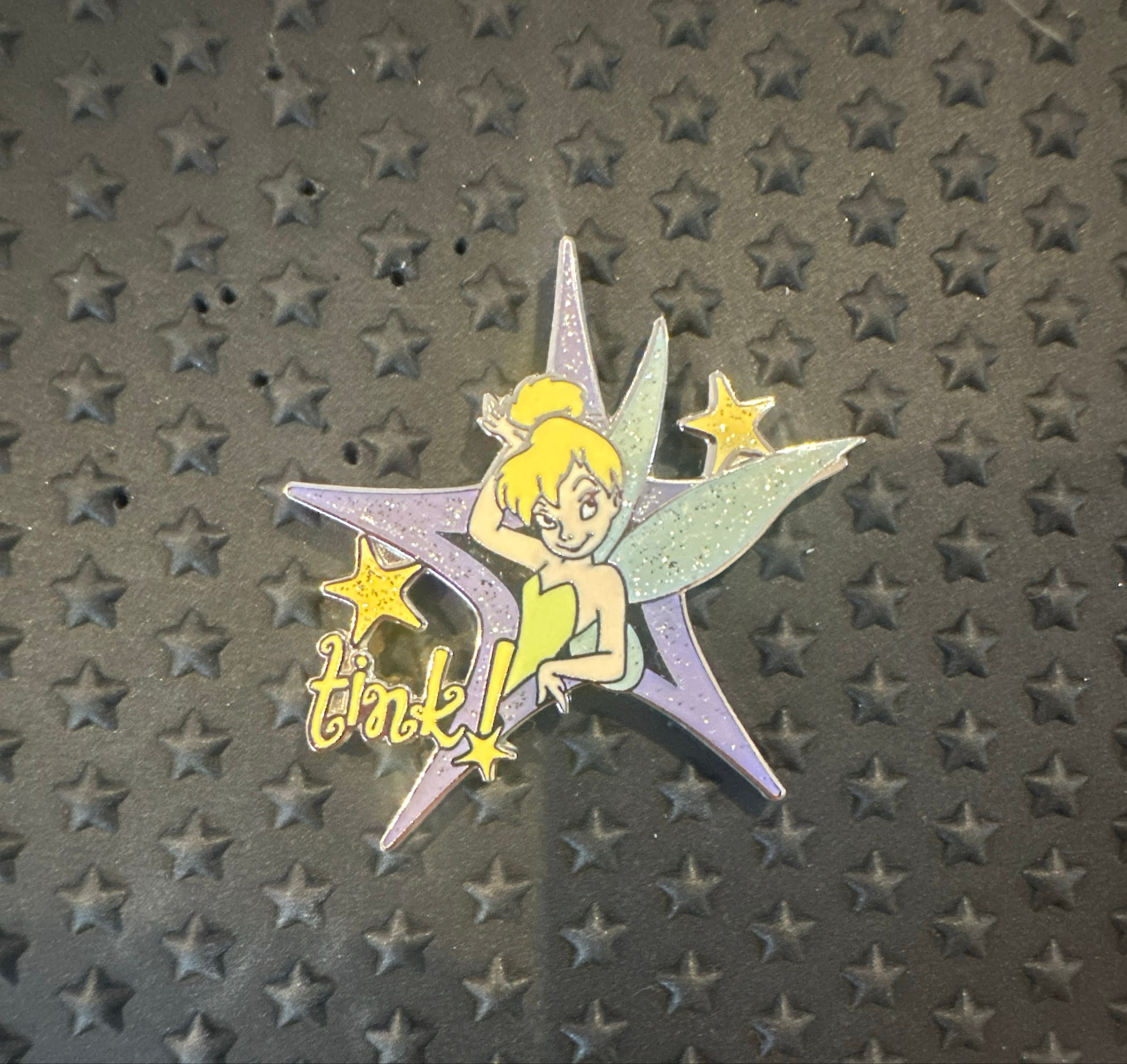 Tinker Bell - Tink! Glitter Star Starter Lanyard Pin front