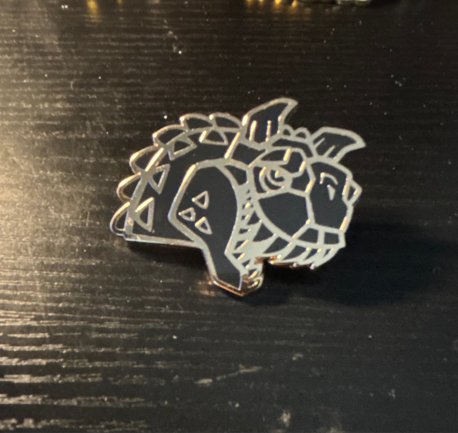 D23 Gold Member Exclusive Stylized Creature Head Pin front