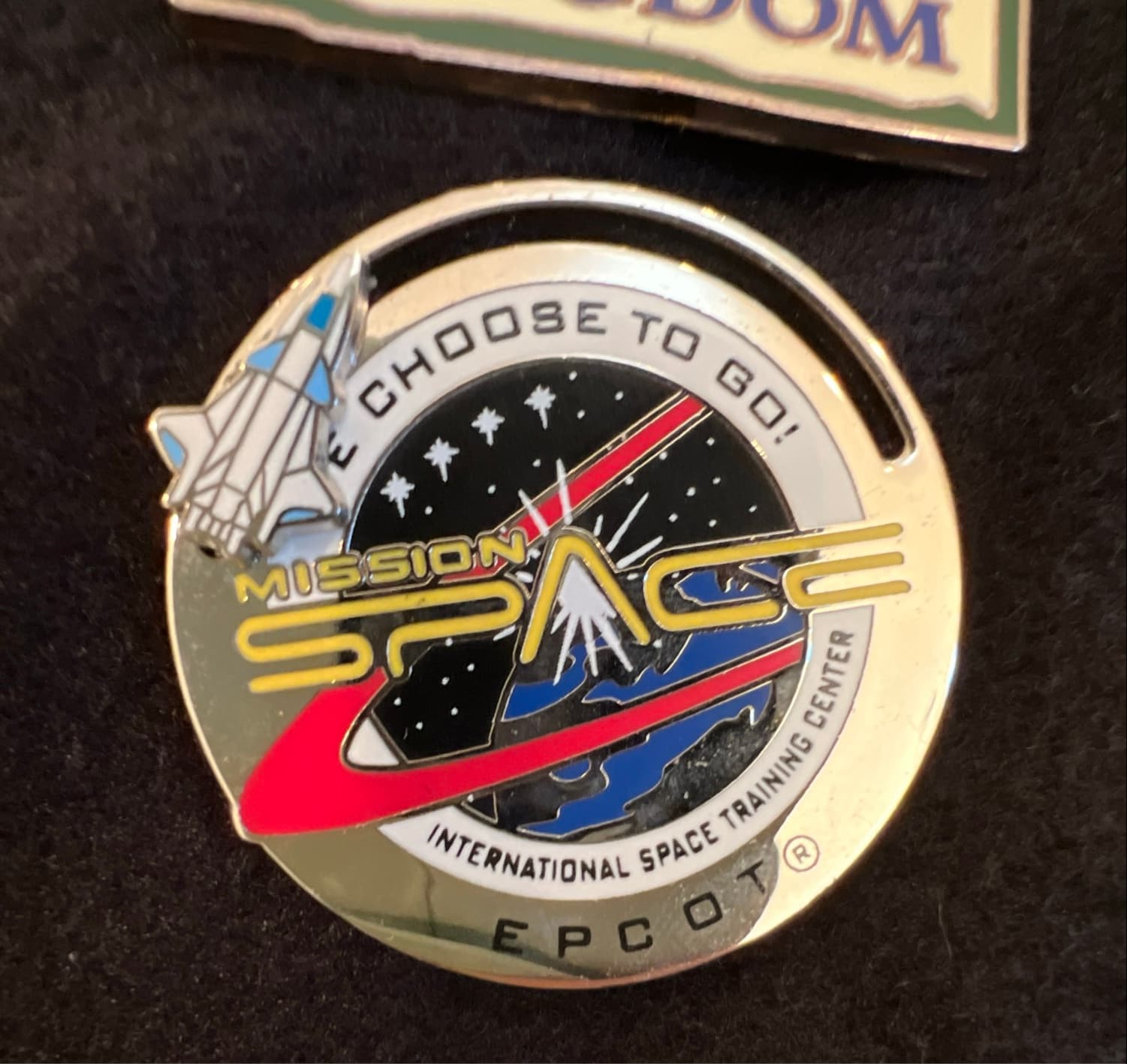 Mission Space: International Space Training Center - We Choose to Go! Slider Pin