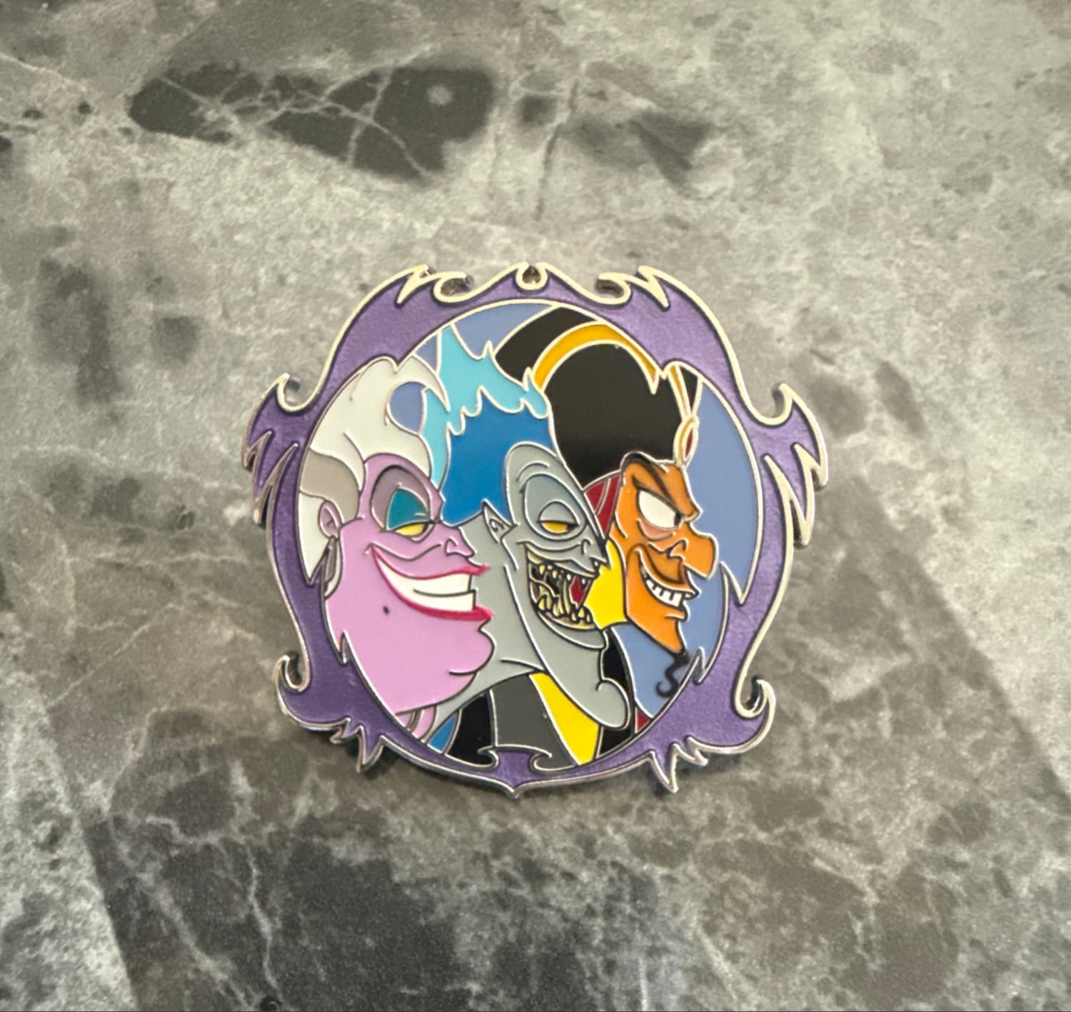 Disney Parks Sinister Circles - Ursula, Hades, Jafar Pin front