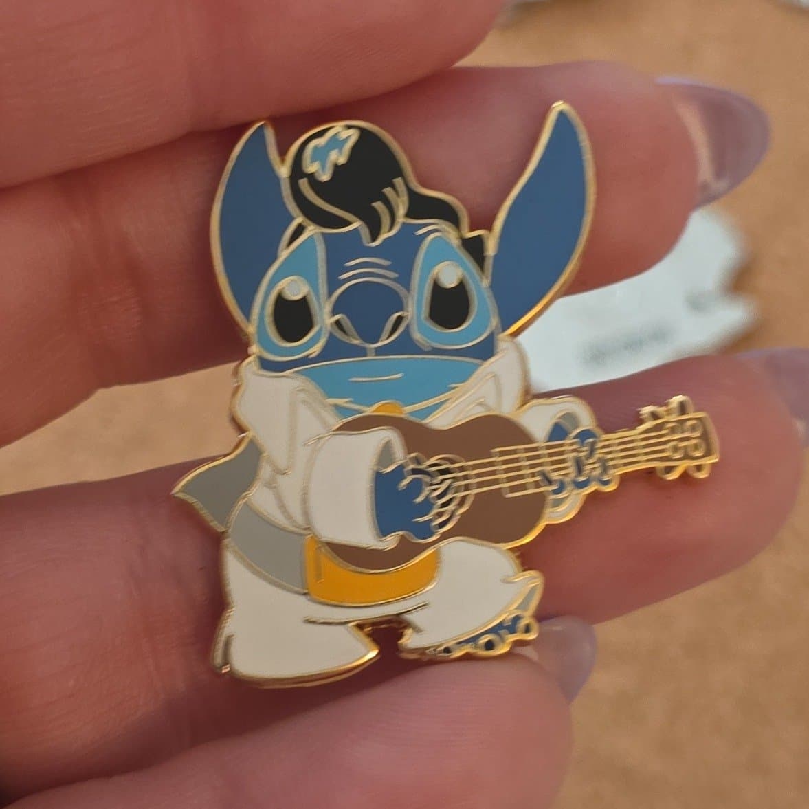 Stitch as Elvis Holding his Ukulele