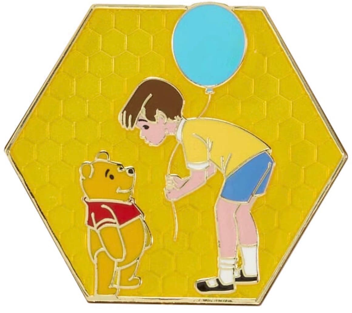 Winnie the Pooh and Christopher Robin with Balloon