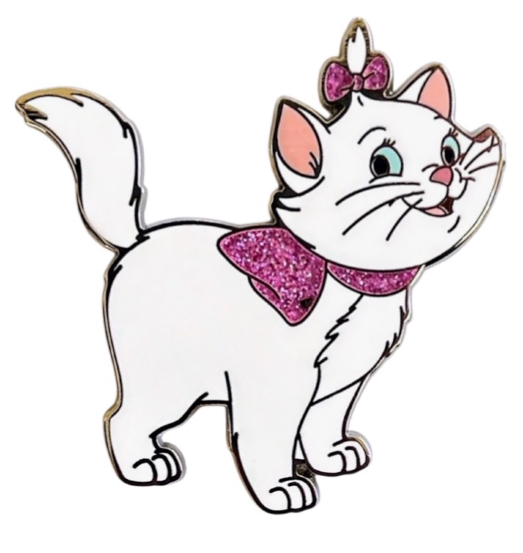 Marie with Pink Glitter Bow