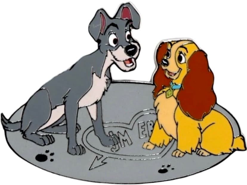 Lady and Tramp Heart Initals front