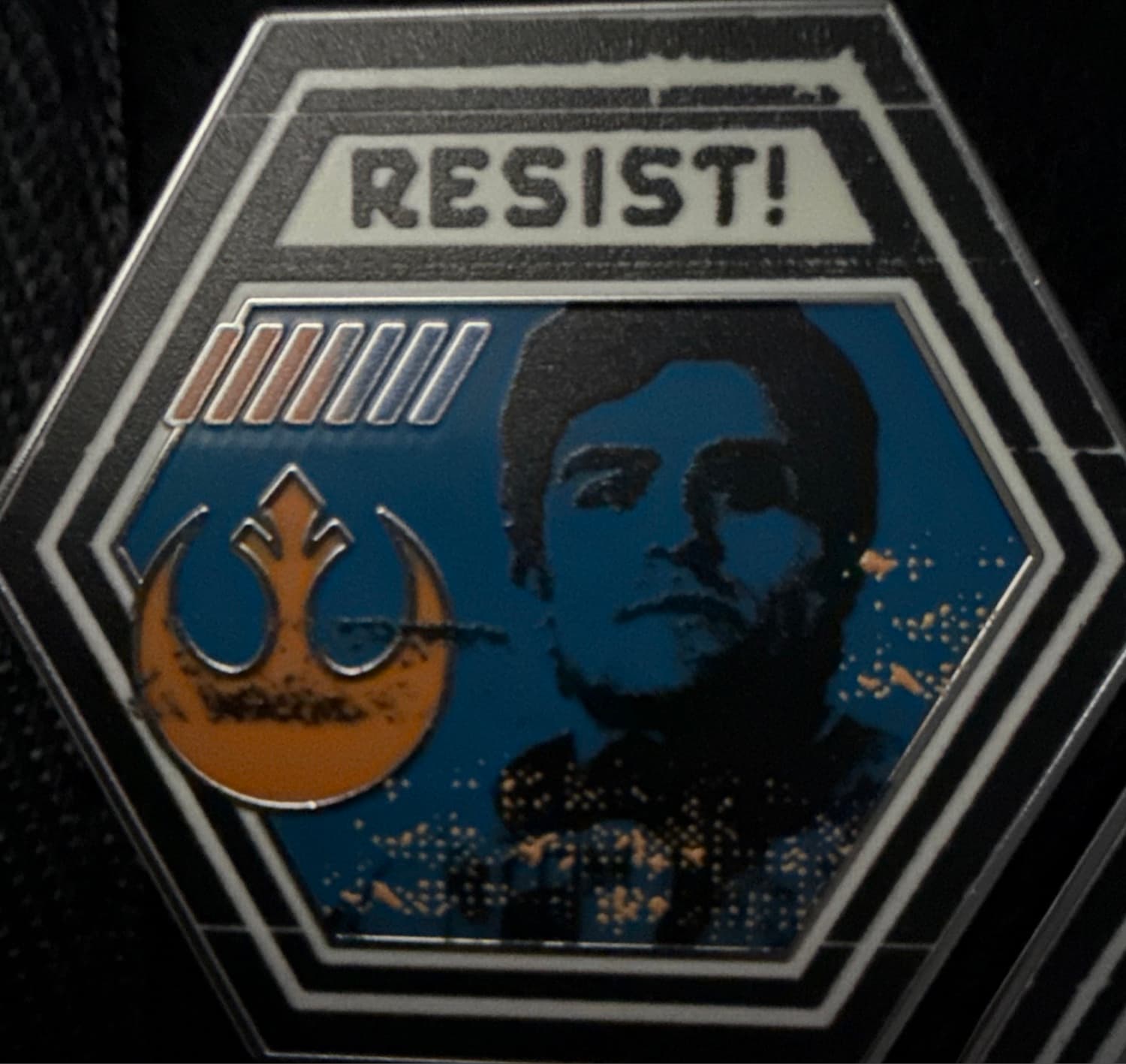 Poe Dameron Resist! Mystery Collection Pin front