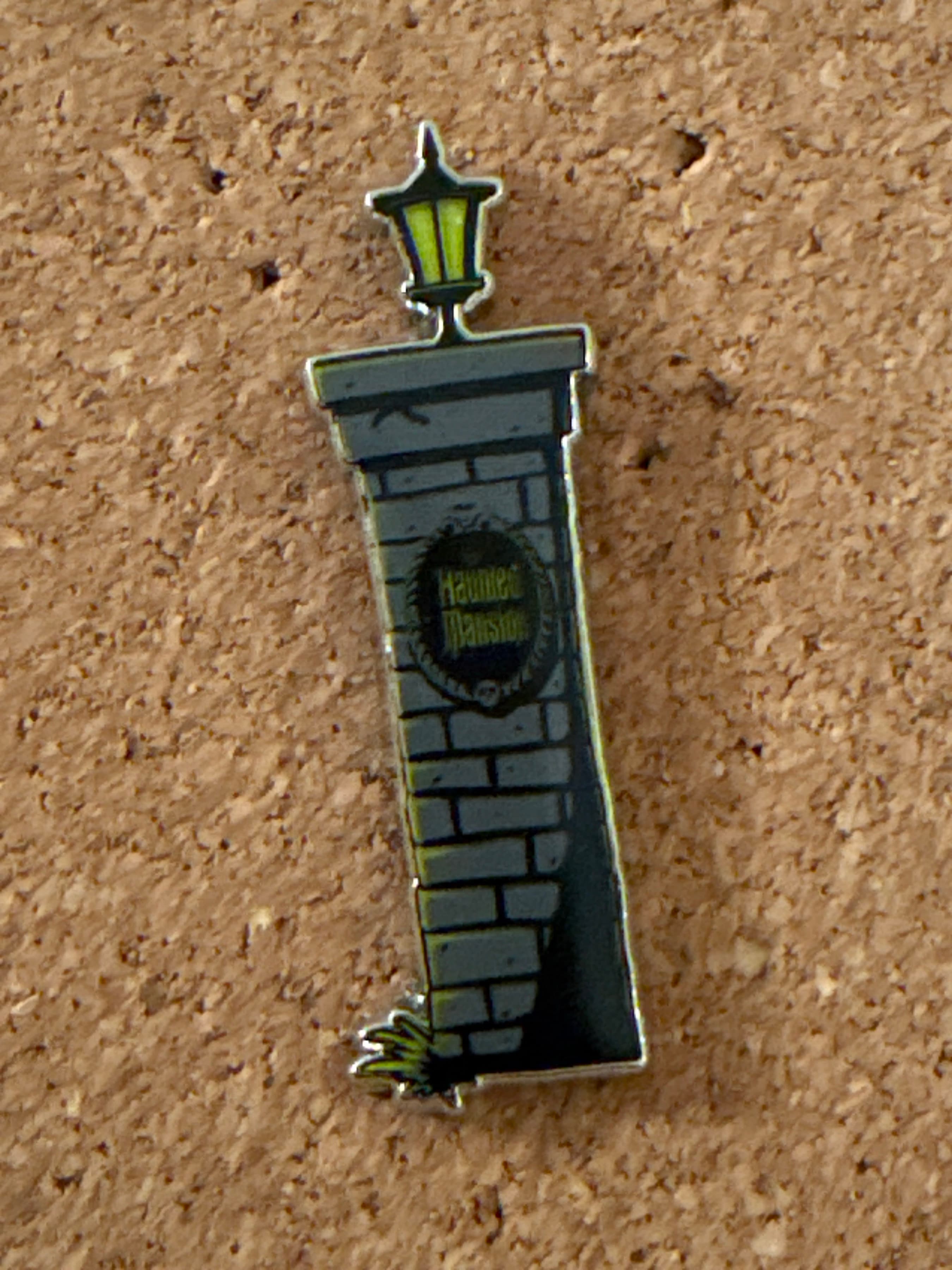 Entrance Plaque on Brick Gate Post - The Haunted Mansion Mystery Collection 2020