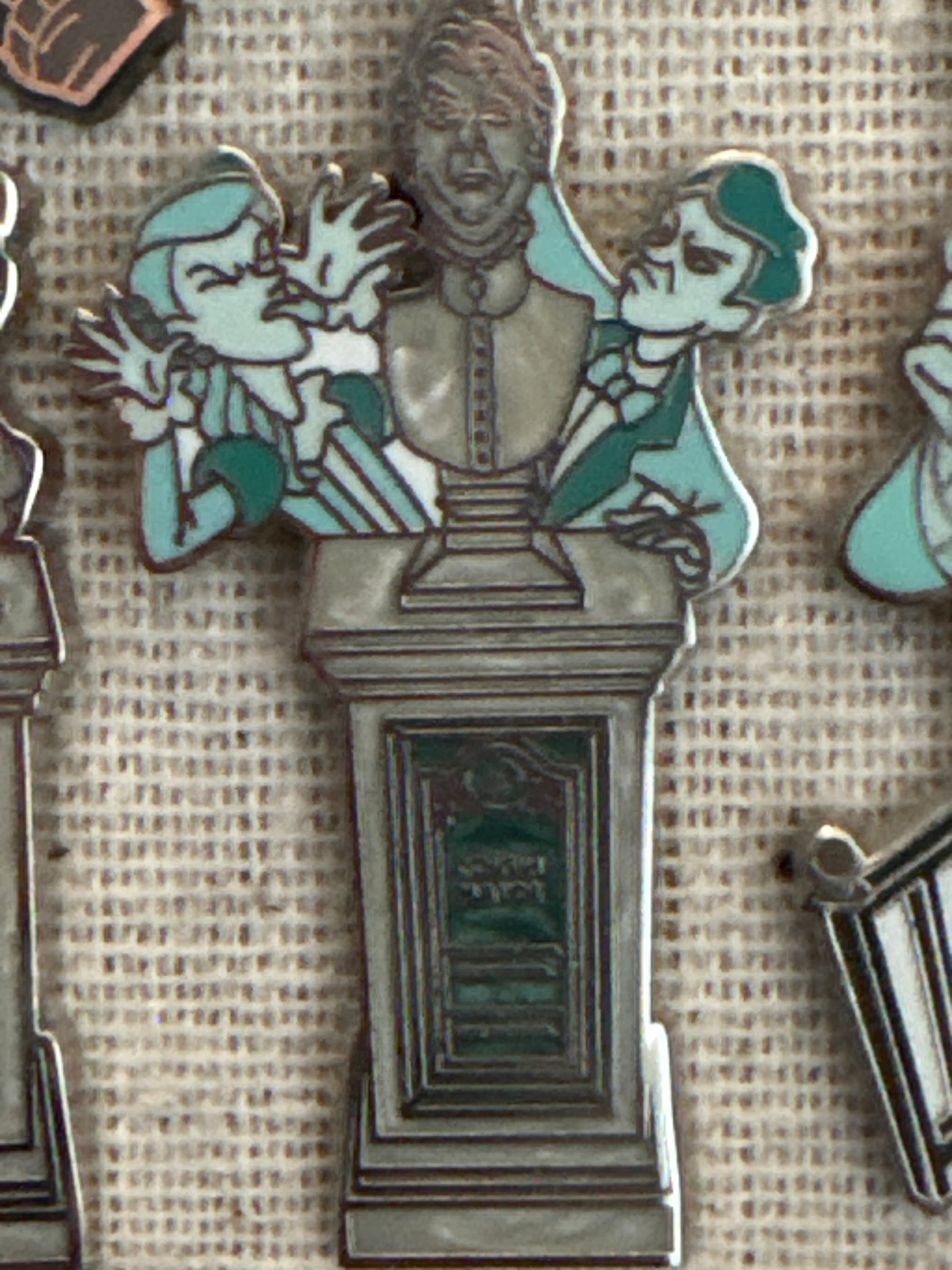 Cousin Maude and Uncle Jacob's Statue - Magic Kingdom's Haunted Mansion Interactive Graveyard Queue Mystery Collection front