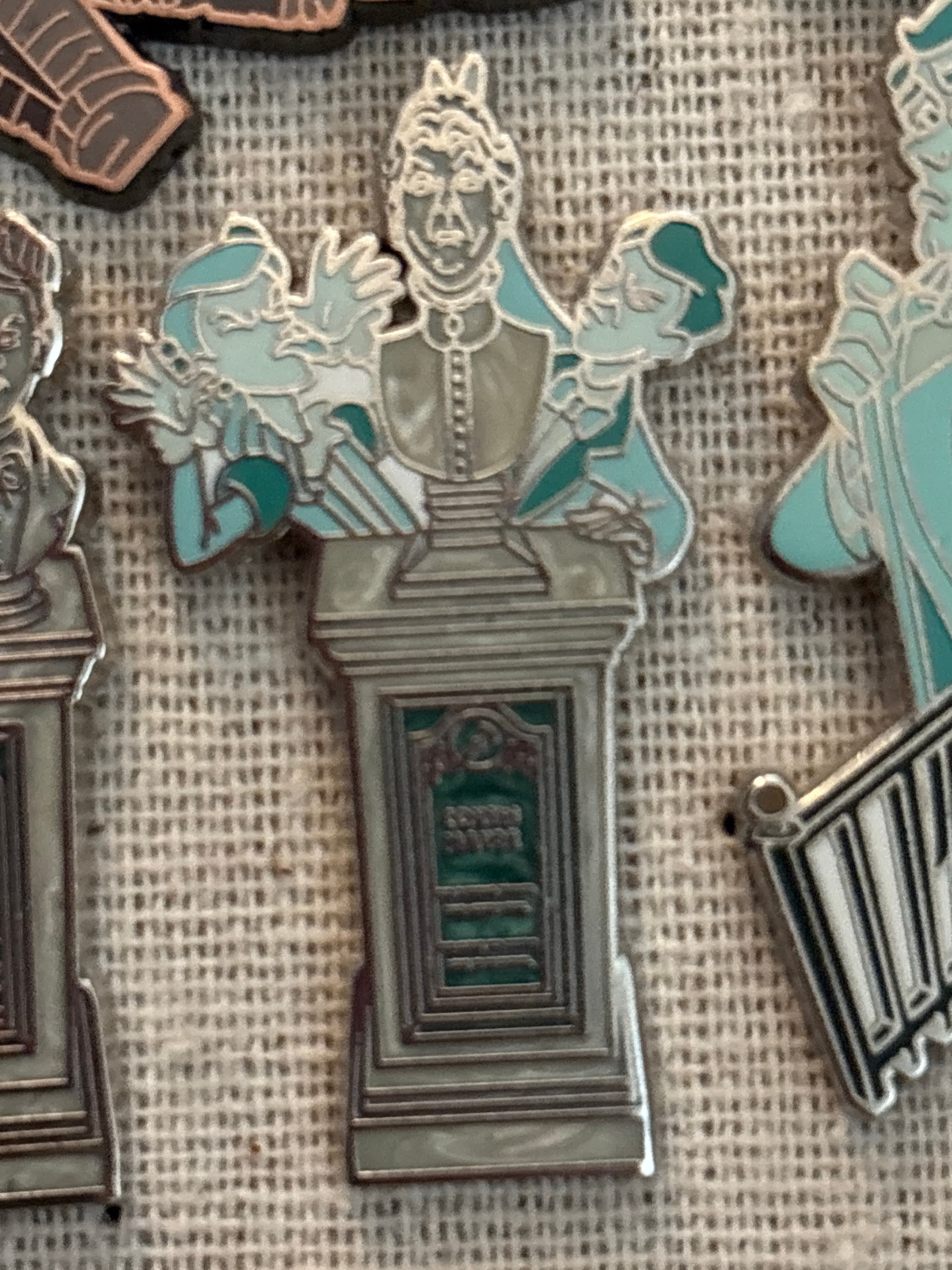 Wellington and Forsythia and Cousin Maude's Statue - Magic Kingdom's Haunted Mansion Interactive Graveyard Queue Mystery Collection front