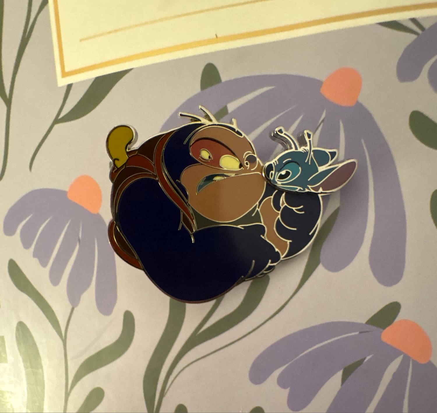 Jumba holding Stitch front