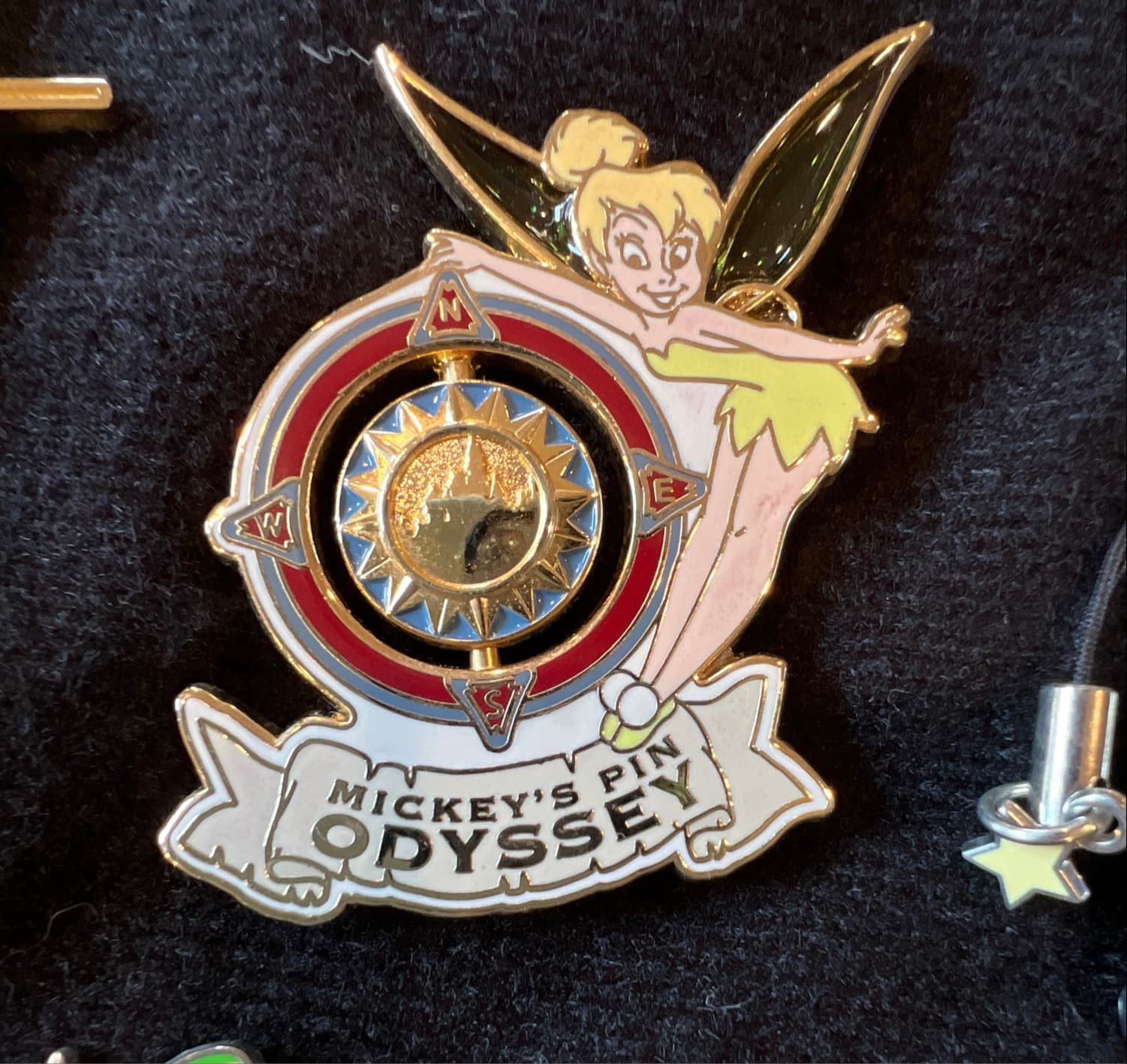 Tinker Bell with Compass - Mickey's Pin Odyssey 2008