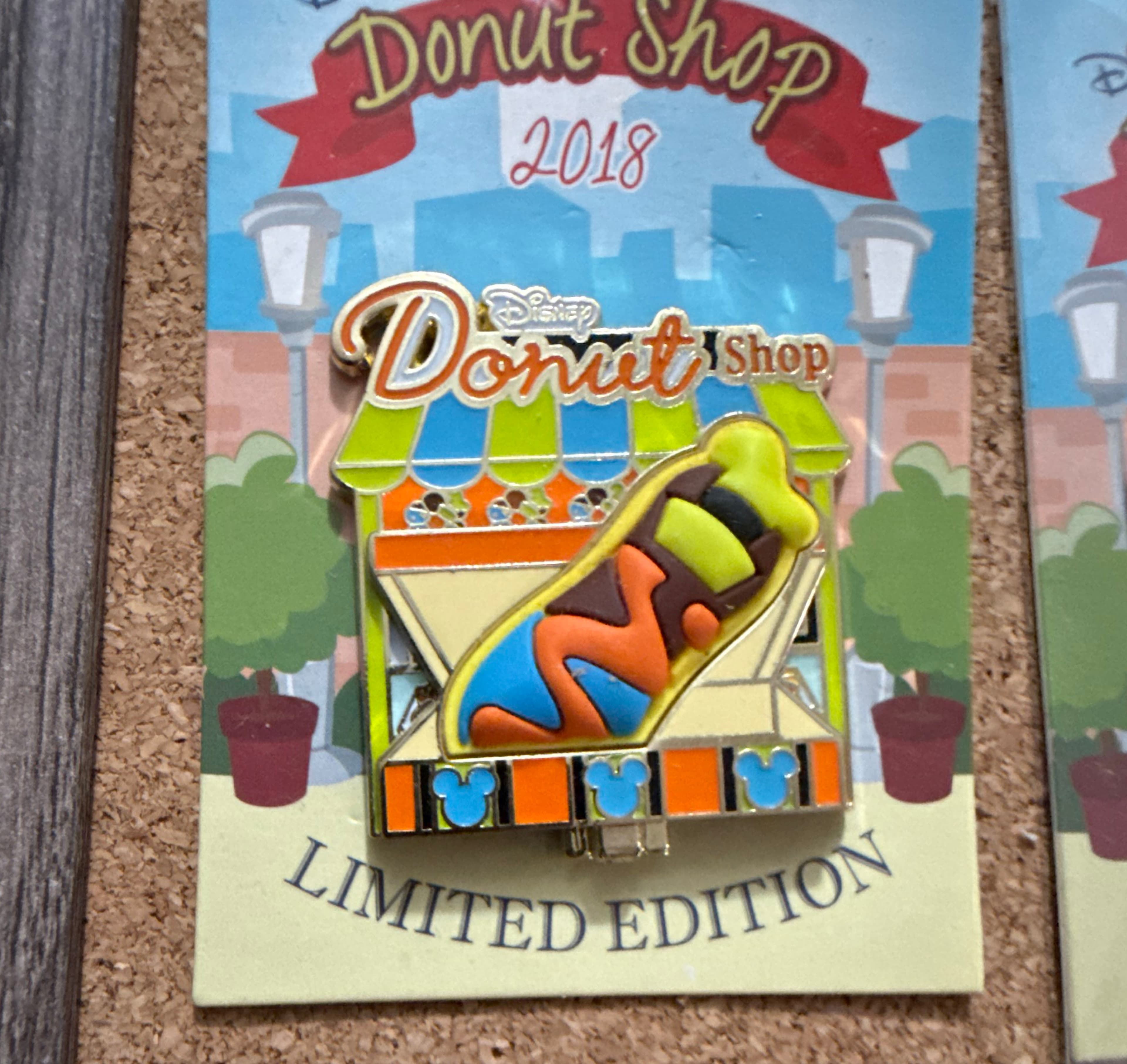 Goofy Donut Shop Pin of the Month 2018 front