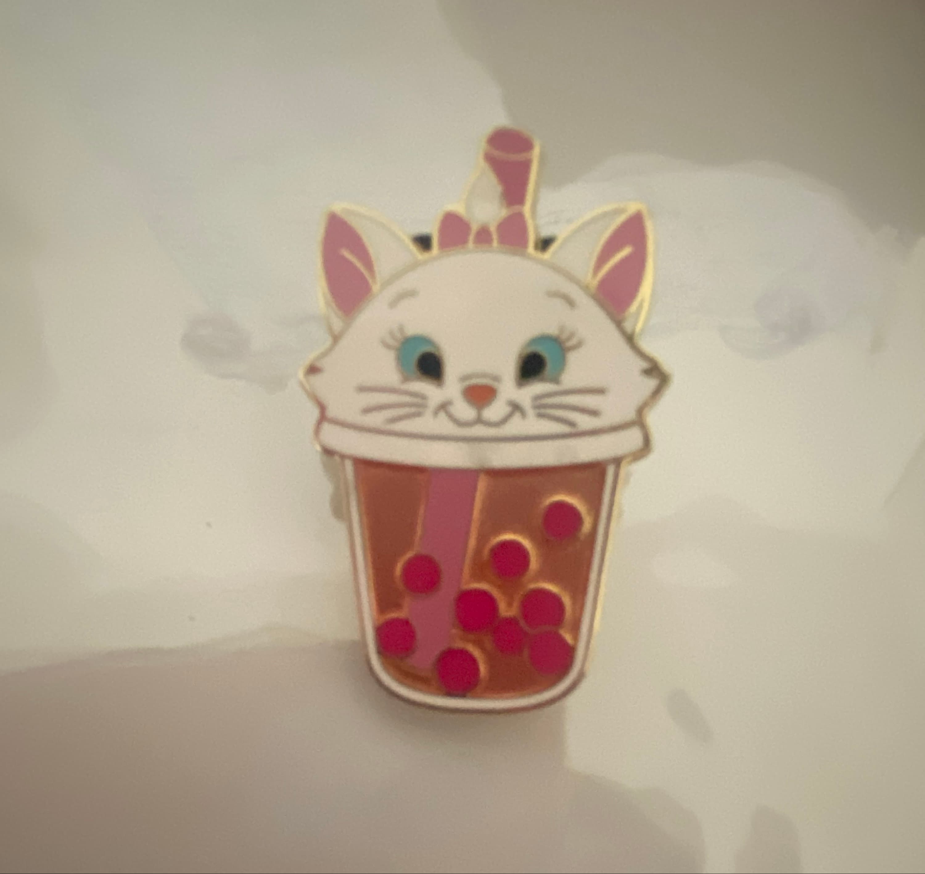 Marie Boba Tea Pin - The Aristocats front