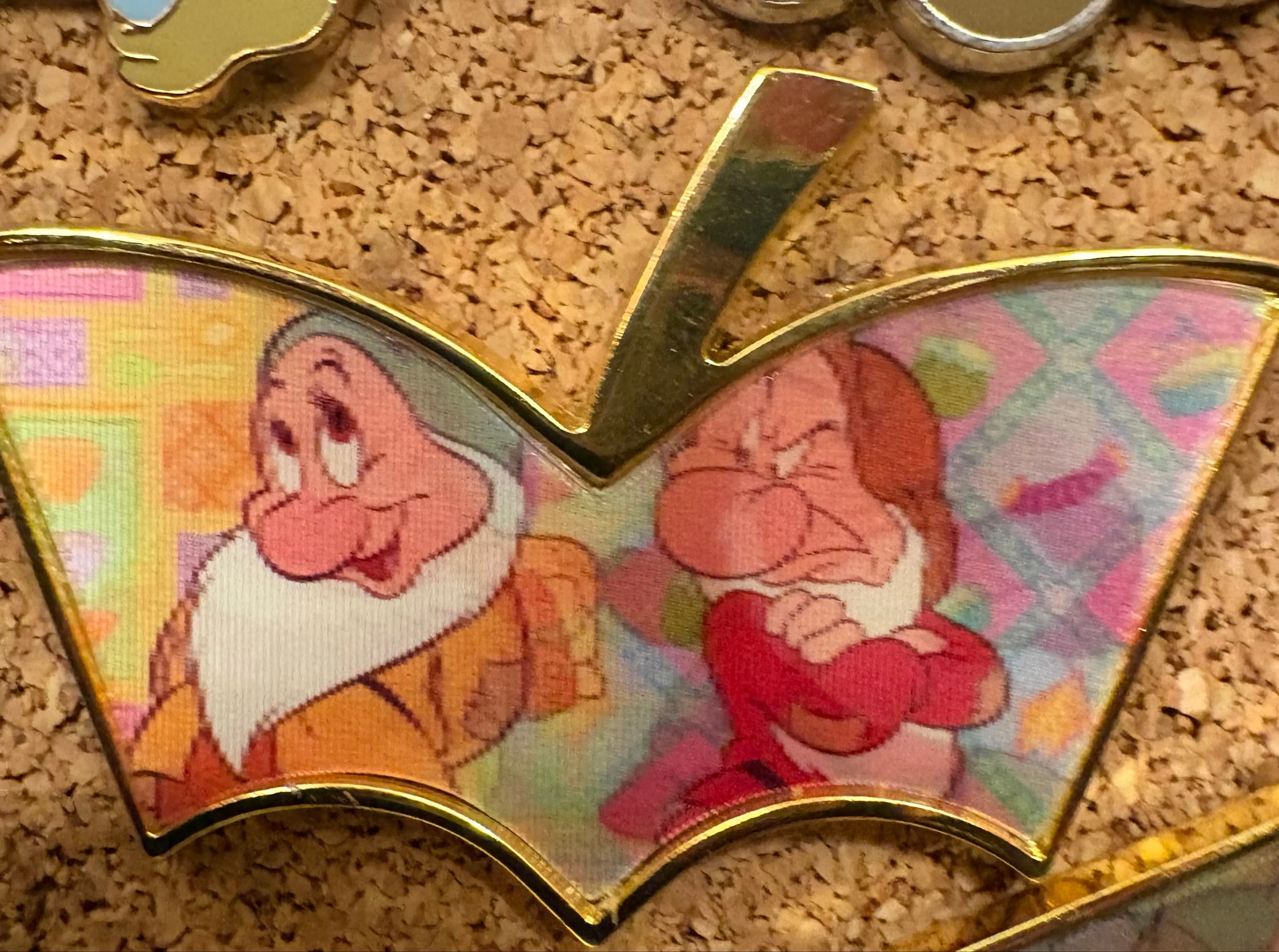 Loungefly Snow White And The Seven Dwarfs Apple Lenticular Puzzle Disney Pin front