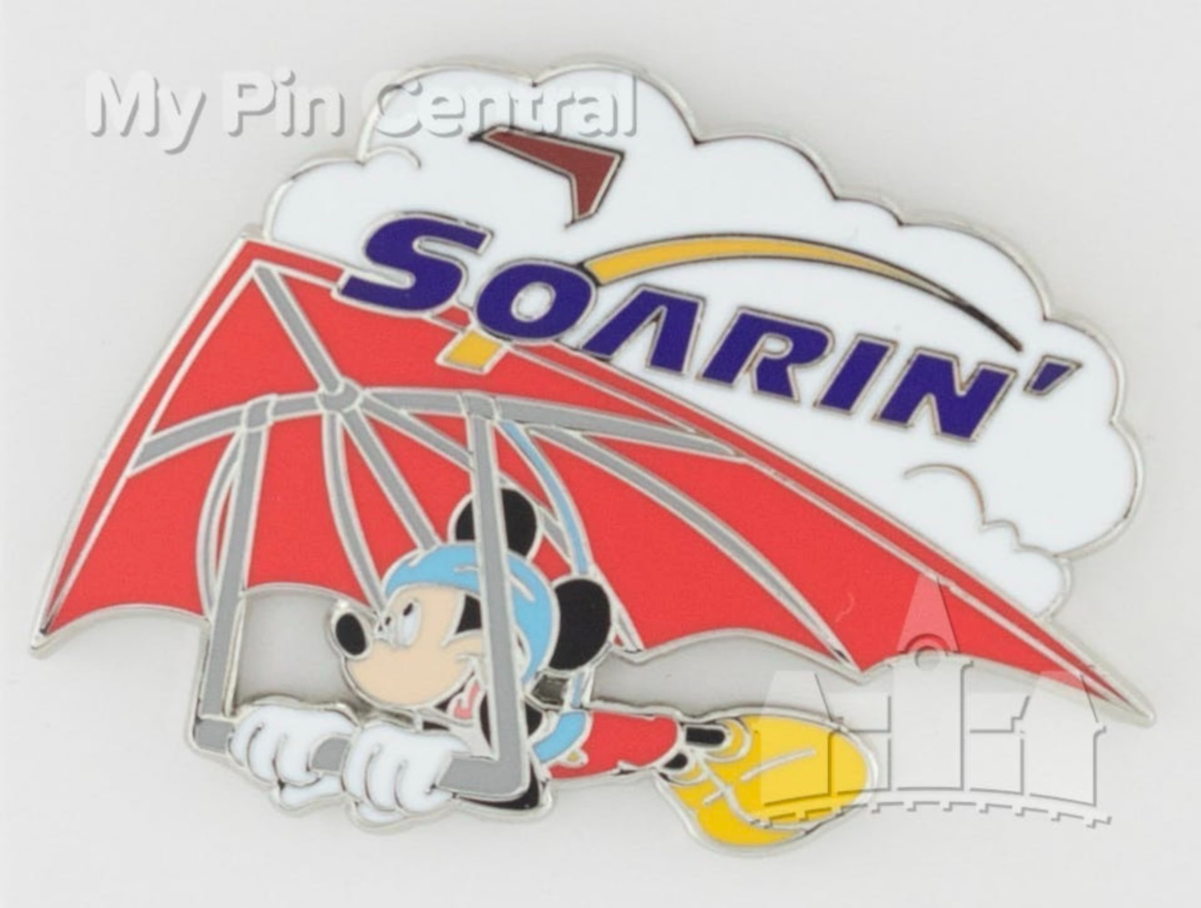 Mickey Mouse Flying Red Hang Glider - Soarin' front