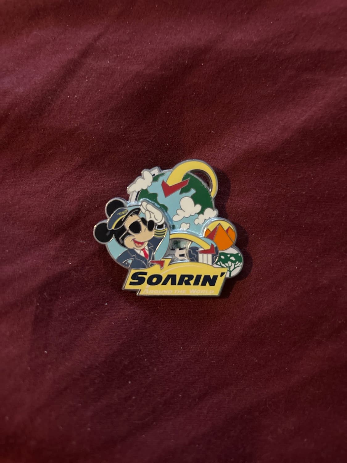Mickey Mouse Flying Red Hang Glider - Soarin' front